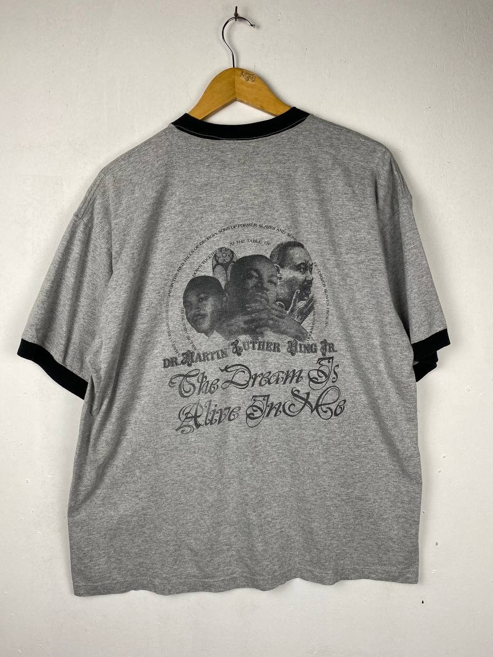 Rap Tees vintage martin luther king ringer tee nice design Size US L / EU 52-54 / 3 - 6 Thumbnail