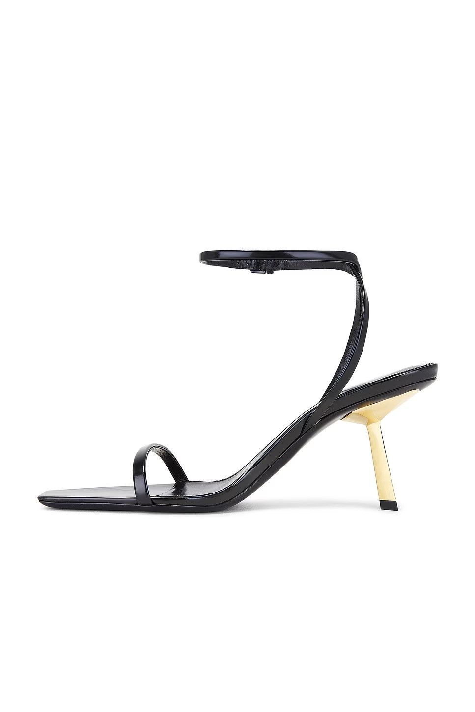 Saint Laurent Paris o1w1db10526 799701 Lee Sandals in Glazed Leather in Black Size US 7 / IT 37 - 5 Thumbnail
