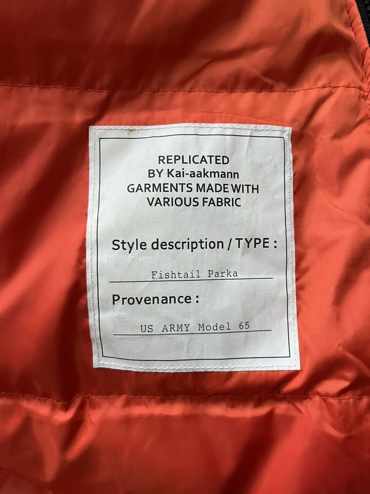 Kai Aakmann parka fishtail M95 project #D3 Size US S / EU 44-46 / 1 - 11 Thumbnail