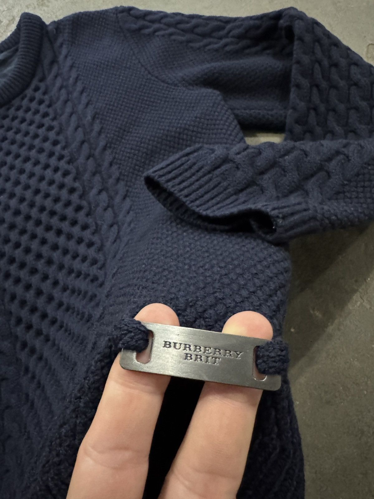 Burberry Burberry Brit big chunky knit sweater Size US XXL / EU 58 / 5 - 4 Thumbnail
