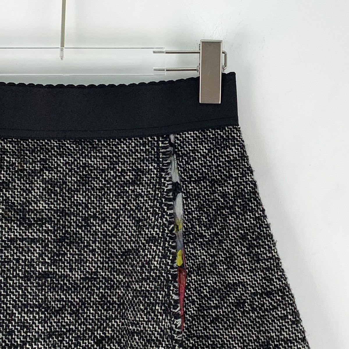 Dolce & Gabbana Dolce&Gabbana Black Casual Woolen Mini Skirt K26WX Size 26" / US 2 / IT 38 - 3 Thumbnail
