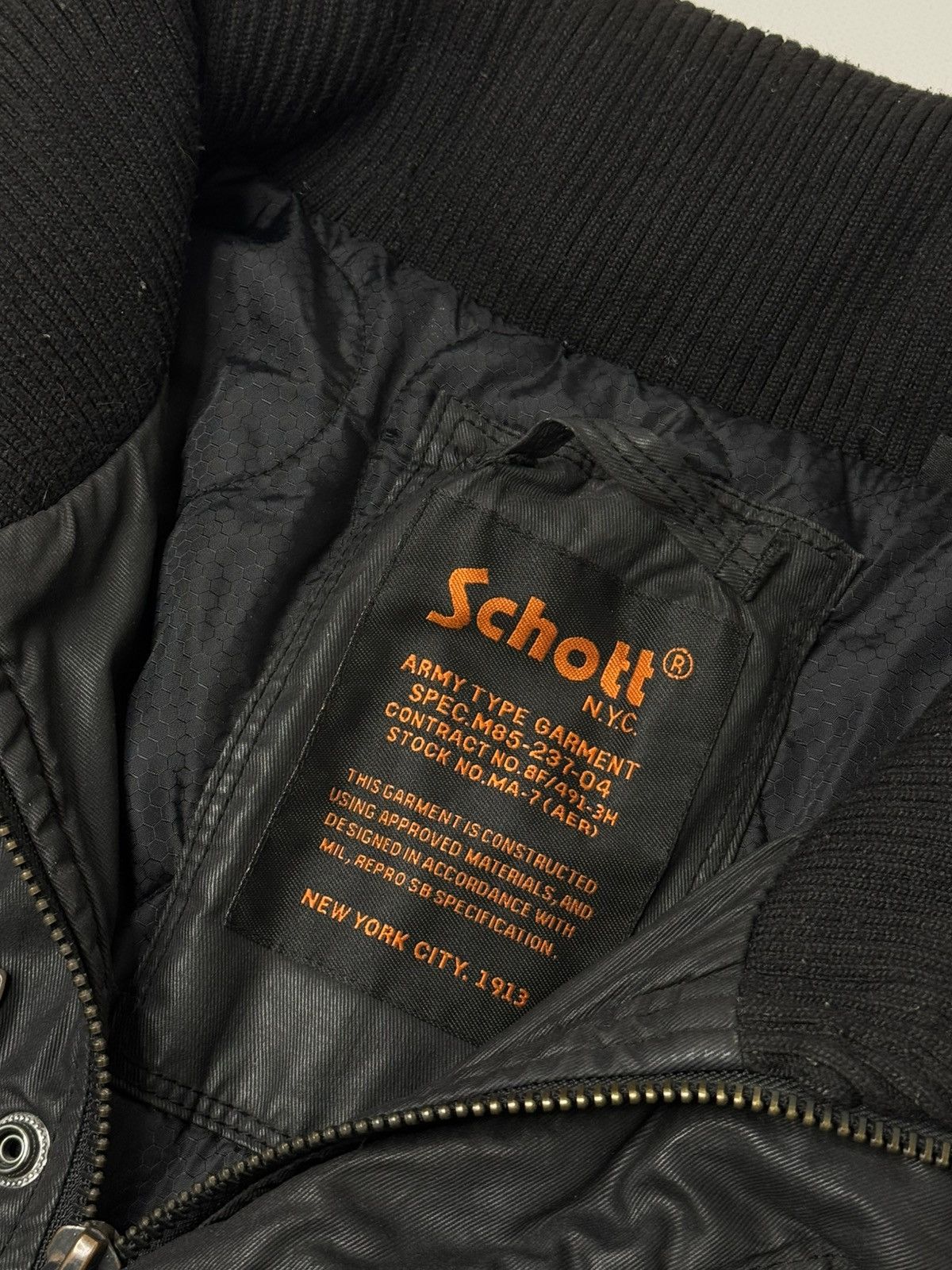 Schott Vintage rare Schott USA Waxed Parka coat 90s 00s barbour old Size US XL / EU 56 / 4 - 4 Thumbnail