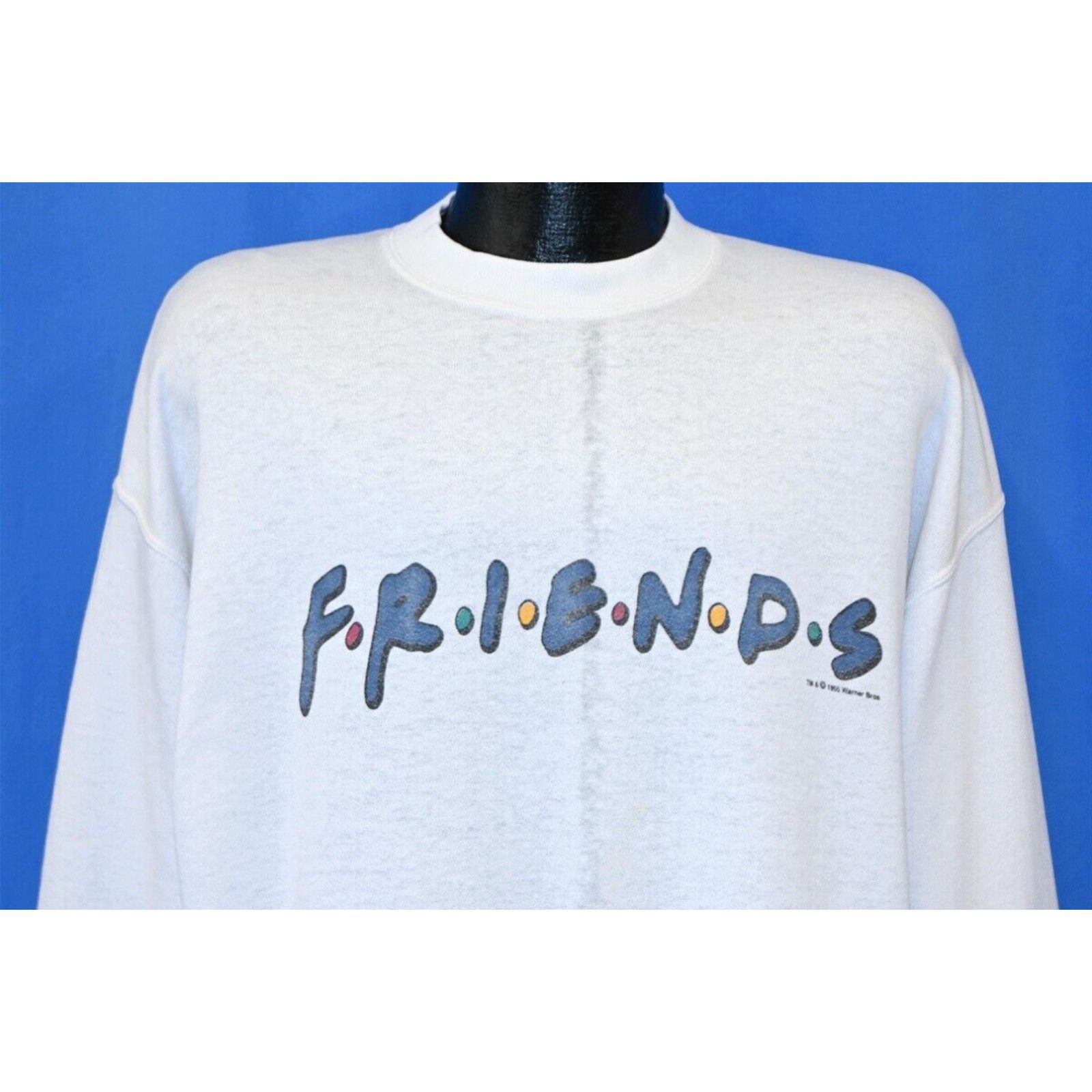 image of Fruit Of The Loom Vintage 90's Friends Warner Bros Nbc Tv Series Sitcom Sweatshirt Extra Large XL i