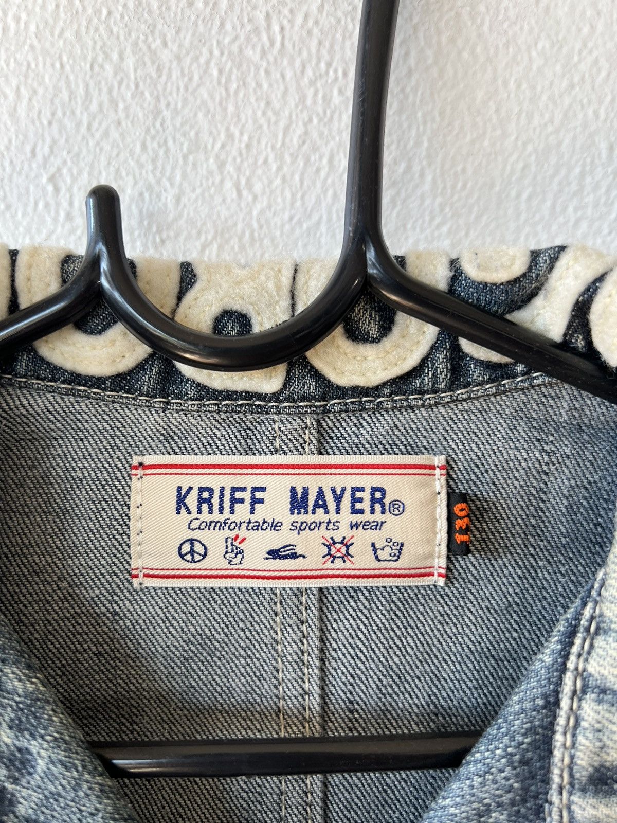Vintage For Kids Patchwork Distressed Kriff Mayer Denim Jacket Size US XXS / EU 40 - 3 Thumbnail