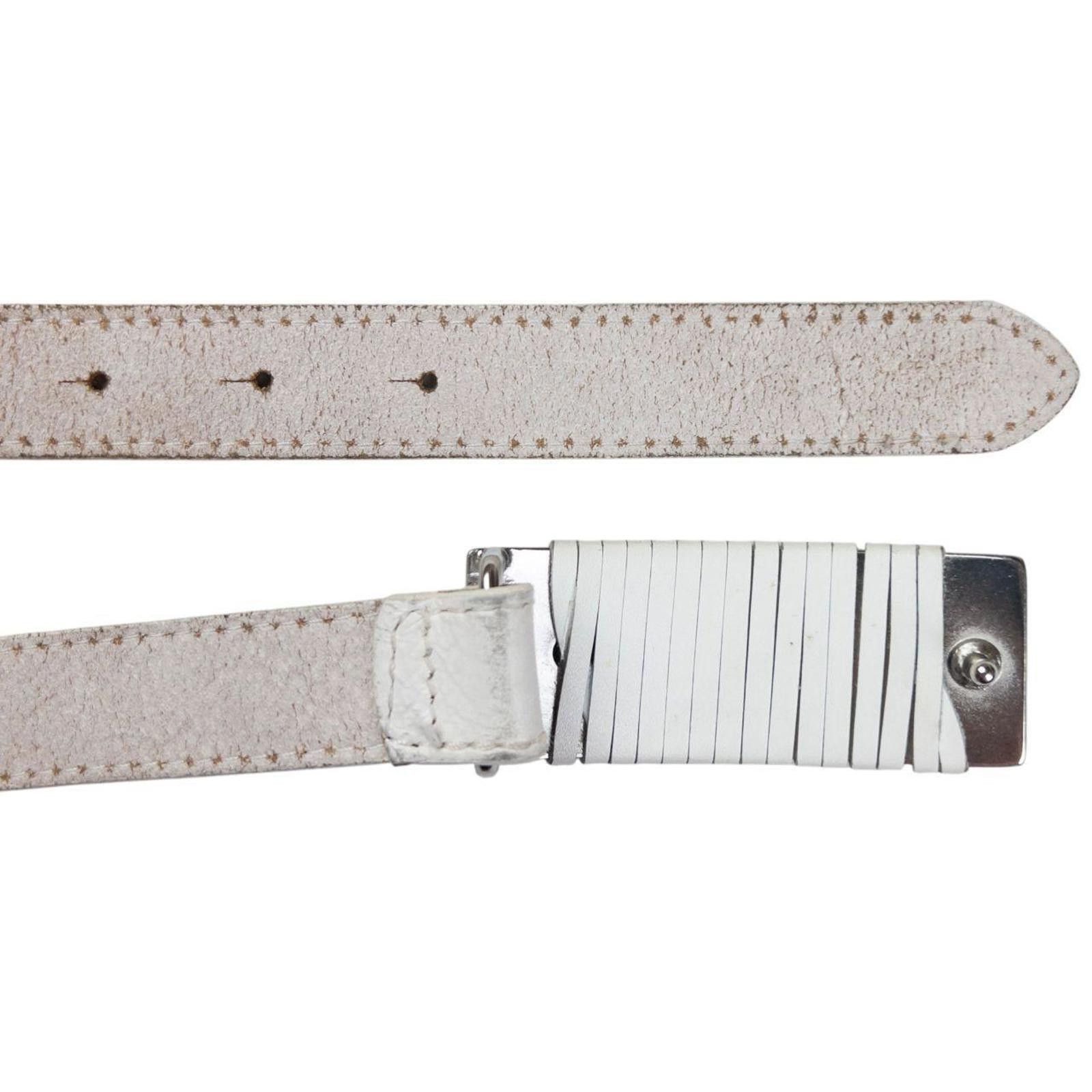 Other Vintage Armani Jeans Embroidered Leather Belt Size W34 Size ONE SIZE - 5 Thumbnail
