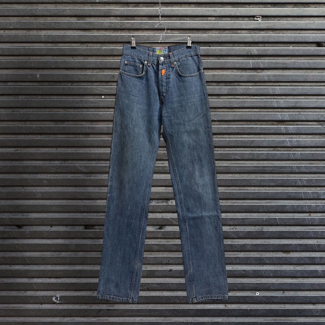Walter Van Beirendonck W&LT Thunderbolt Straight Cut Denim Jeans Size US 27 - 1 Thumbnail