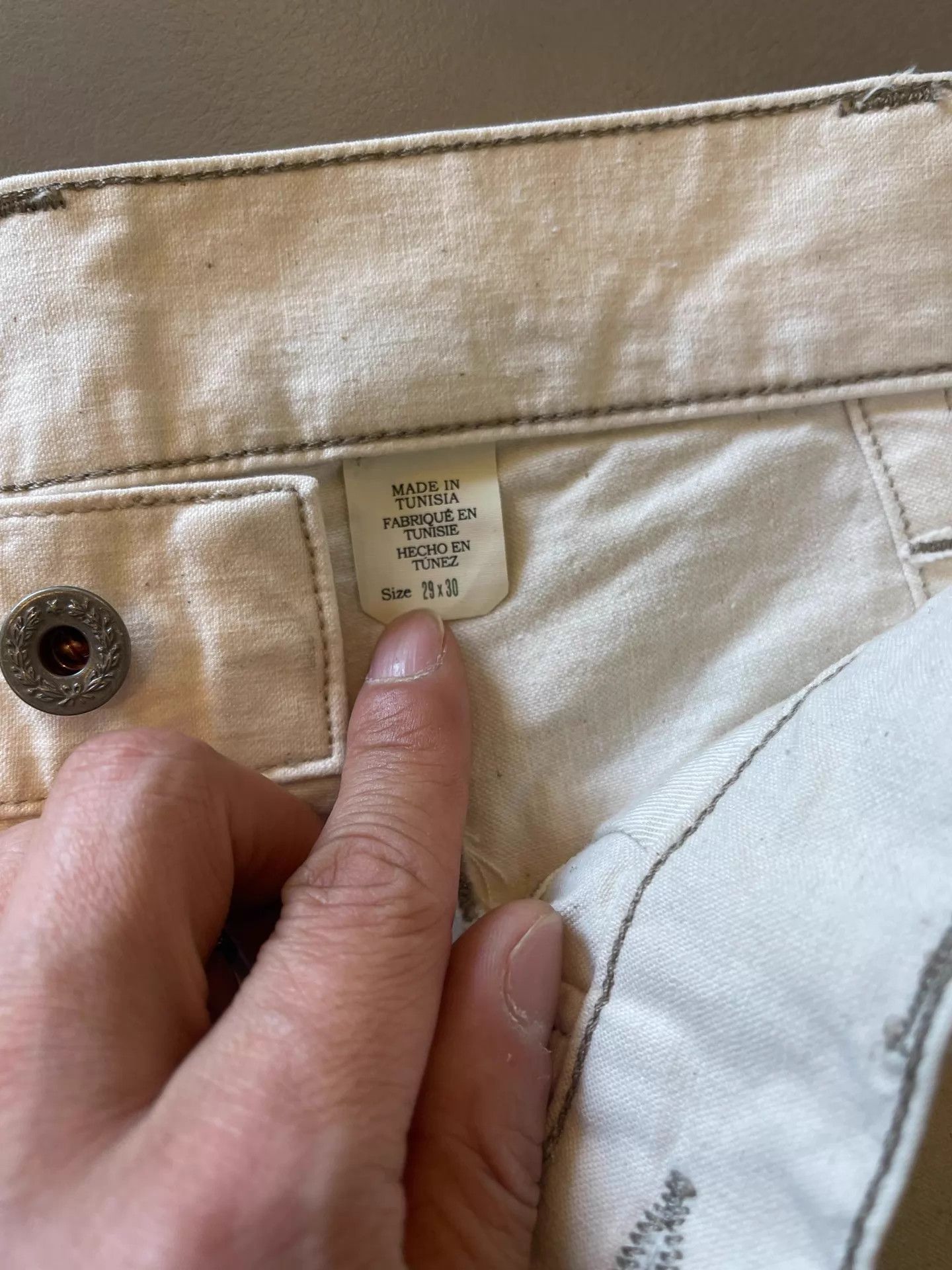 RRL Ralph Lauren RRL 26SS New Off-White Splatter Pants 29*30 Size US 29 - 4 Thumbnail