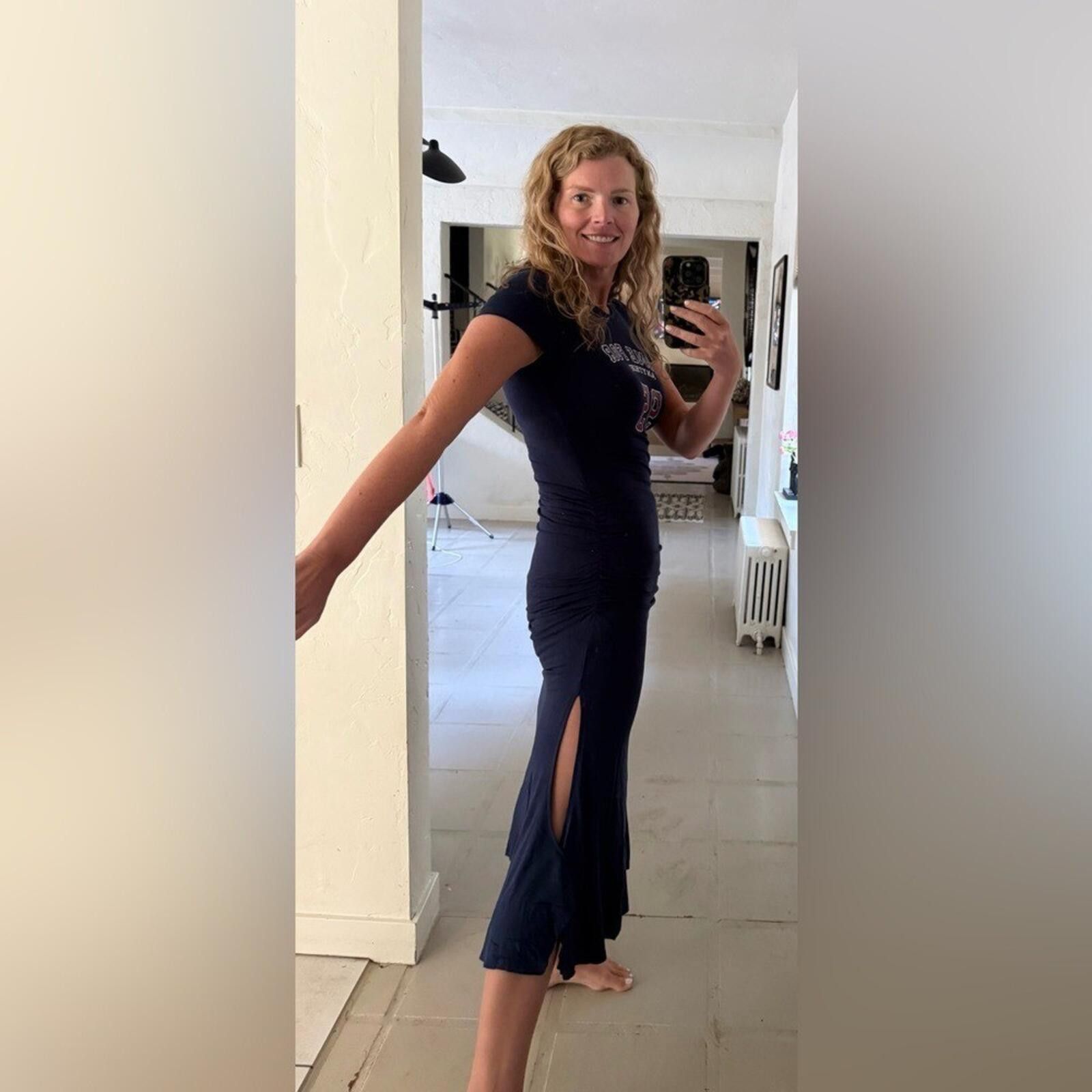 Anthropologie Anthropologie Daily Practice Ready Set Go Midi Dress Navy S Size S / US 4 / IT 40 - 3 Thumbnail