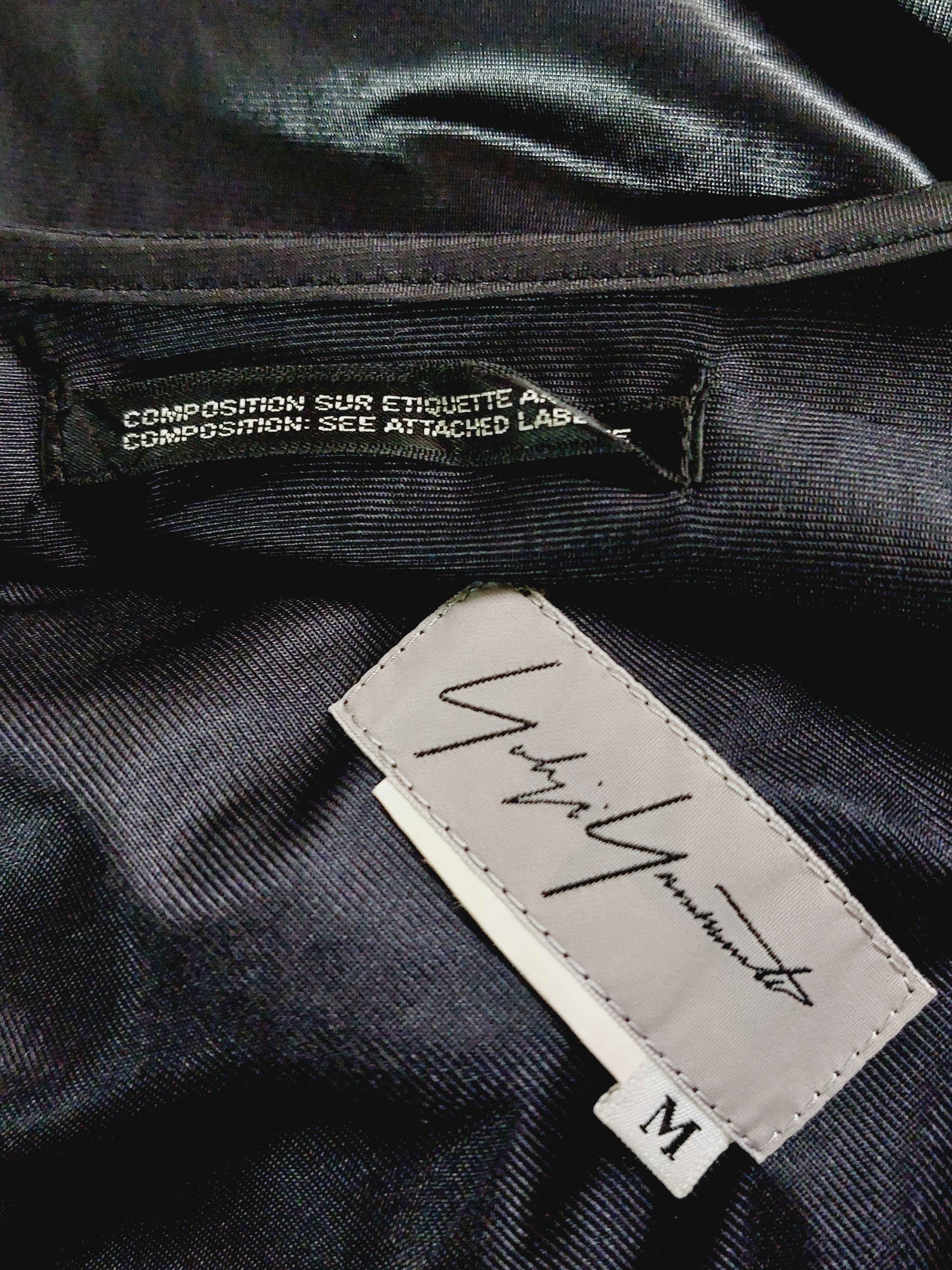 Yohji Yamamoto Vintage Yohji Yamamoto Black Shiny Cape Japan Coat Size US XS / EU 42 / 0 - 11 Thumbnail