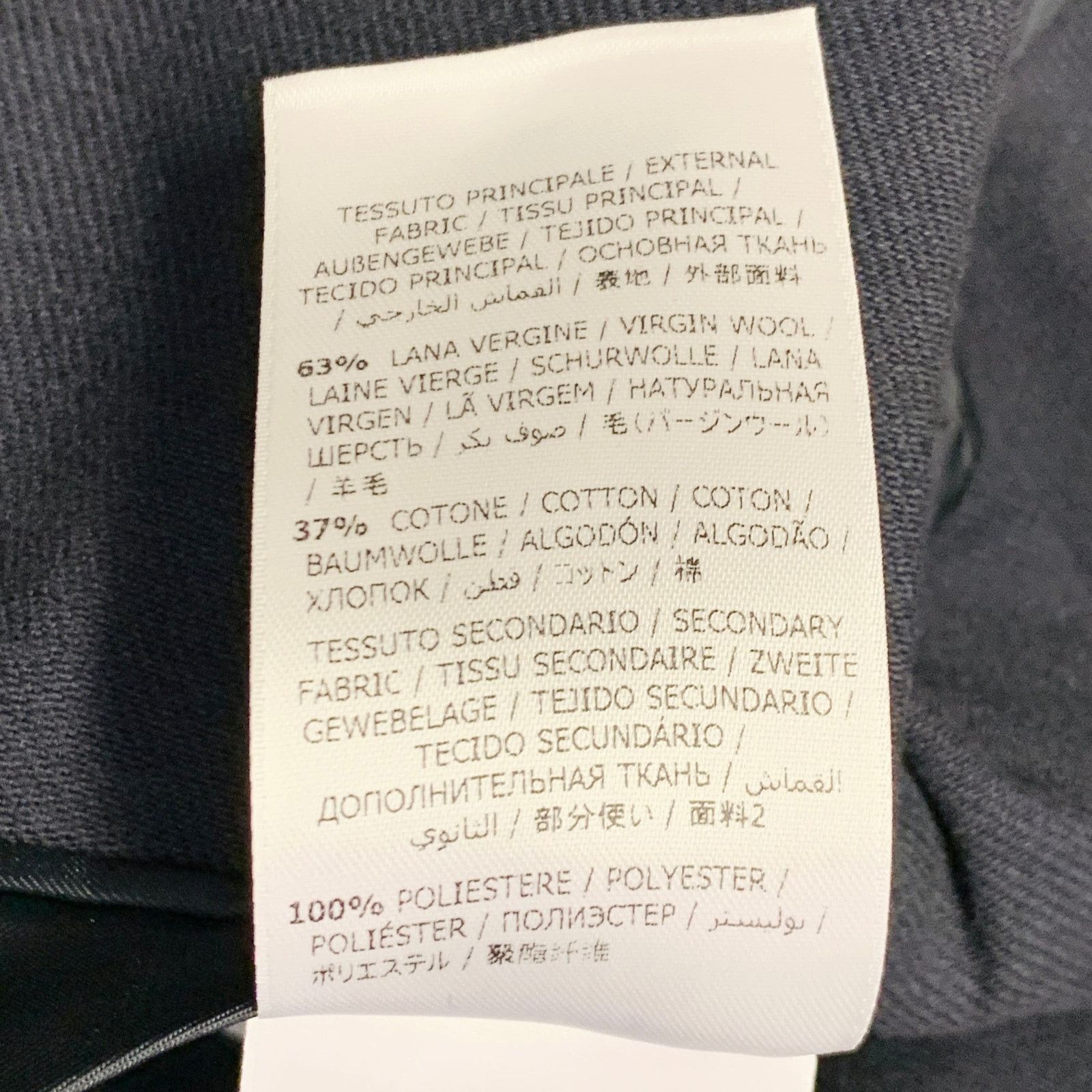Salvatore Ferragamo Size 42 Navy Twill Virgin Wool Cotton Sport Coat Size 42R - 12 Thumbnail