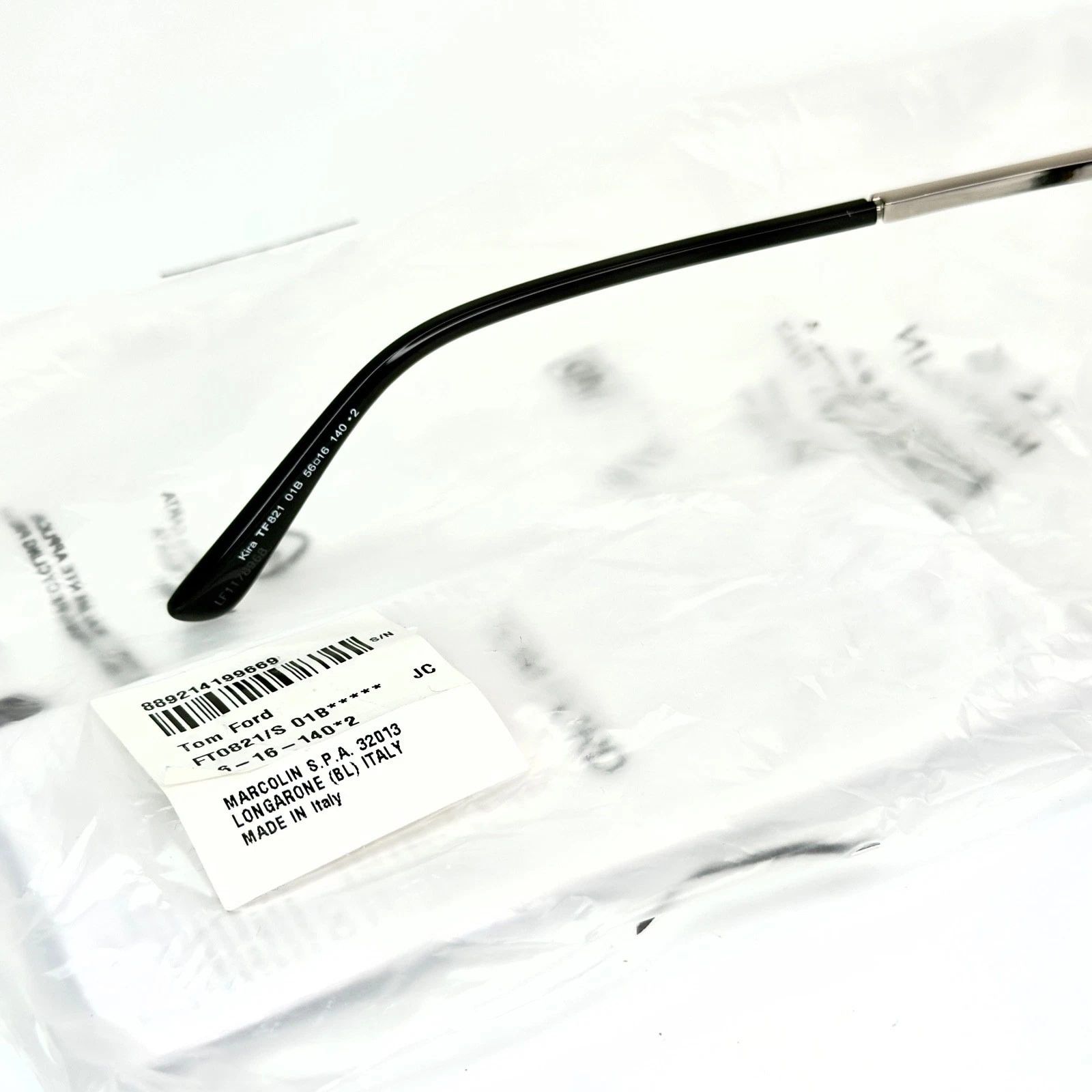 Tom Ford TOM FORD KIRA TF821 01B Silver Black Sunglasses 821 FT0821 Size ONE SIZE - 6 Thumbnail