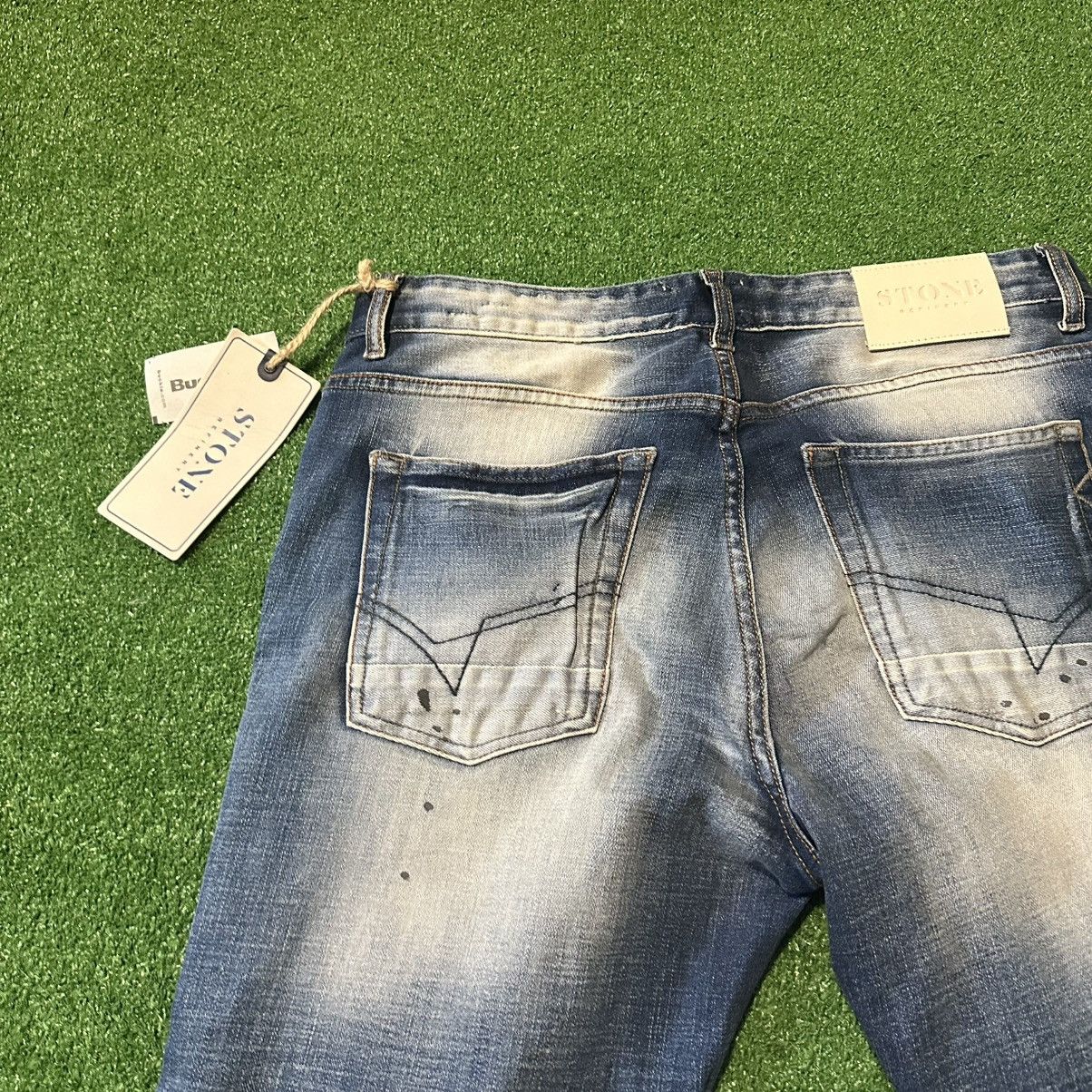 Other Stone Refinery Slim Straight The Clyde Distressed Jeans Size US 33 - 13 Thumbnail