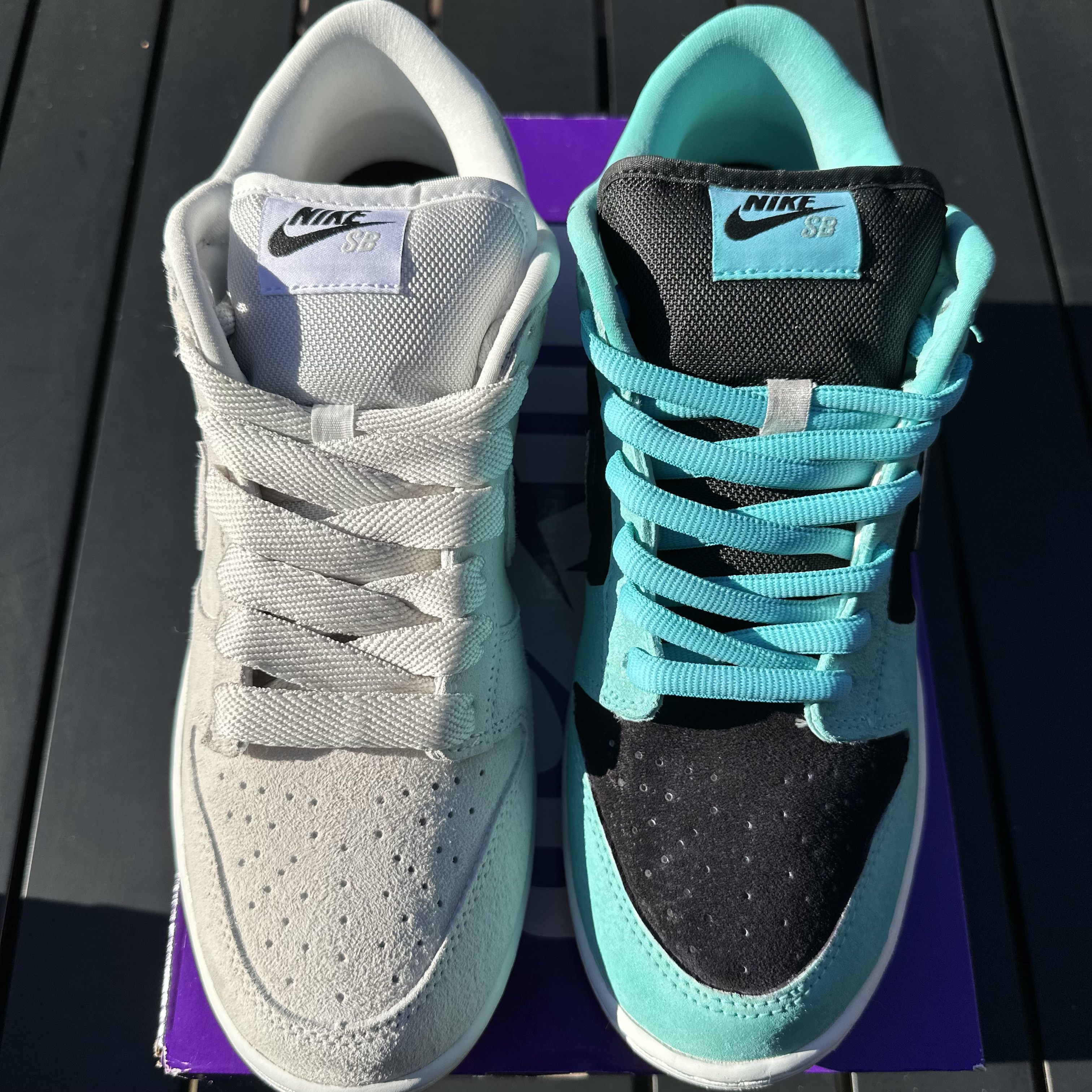 Nike Nike SB Dunk Custom Tiffany Suede - Teal/Black - Size 10 Size US 10 / EU 43 - 14 Thumbnail