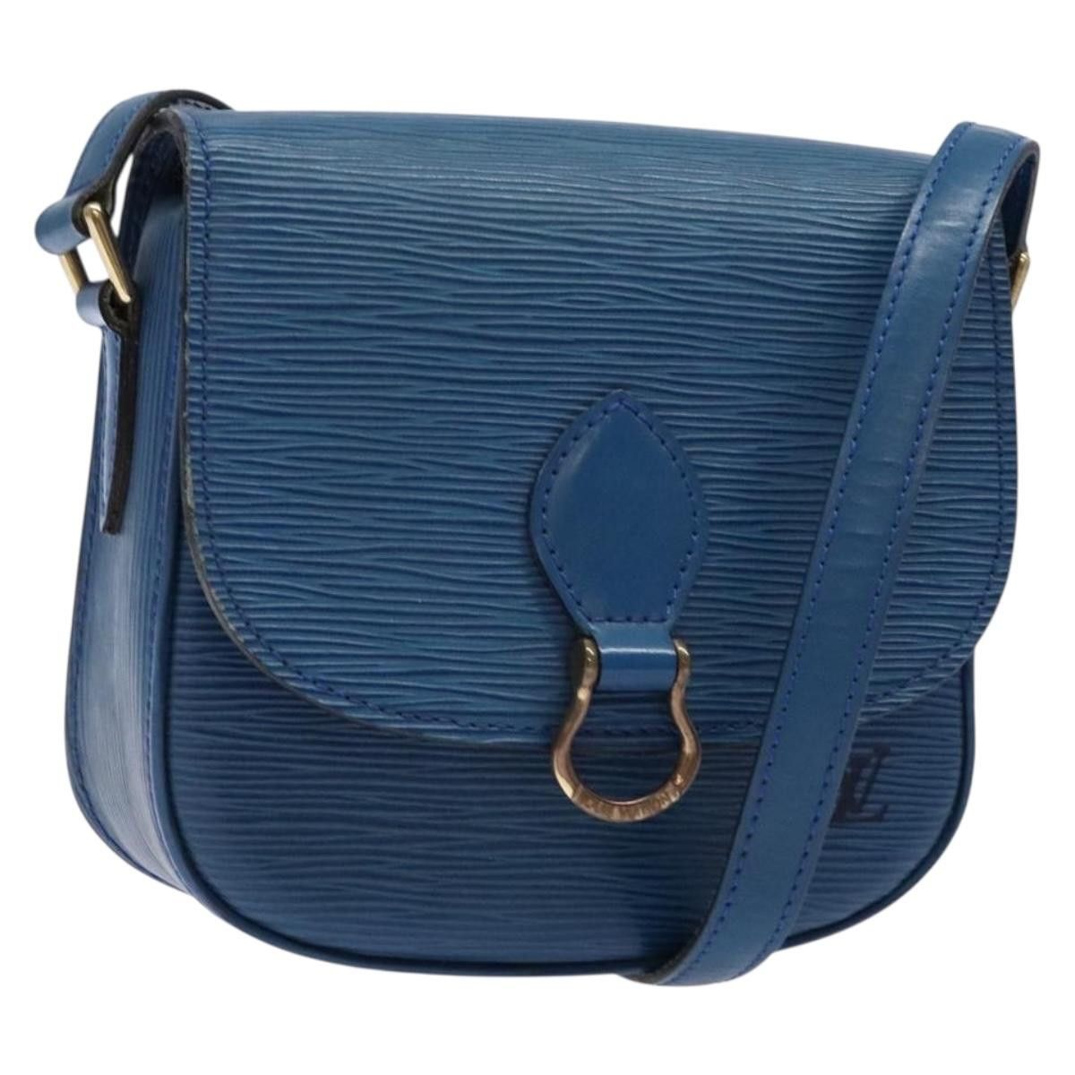 Louis Vuitton LOUIS VUITTON Epi Saint Cloud PM Shoulder Bag Blue M52195 Size ONE SIZE - 1 Thumbnail
