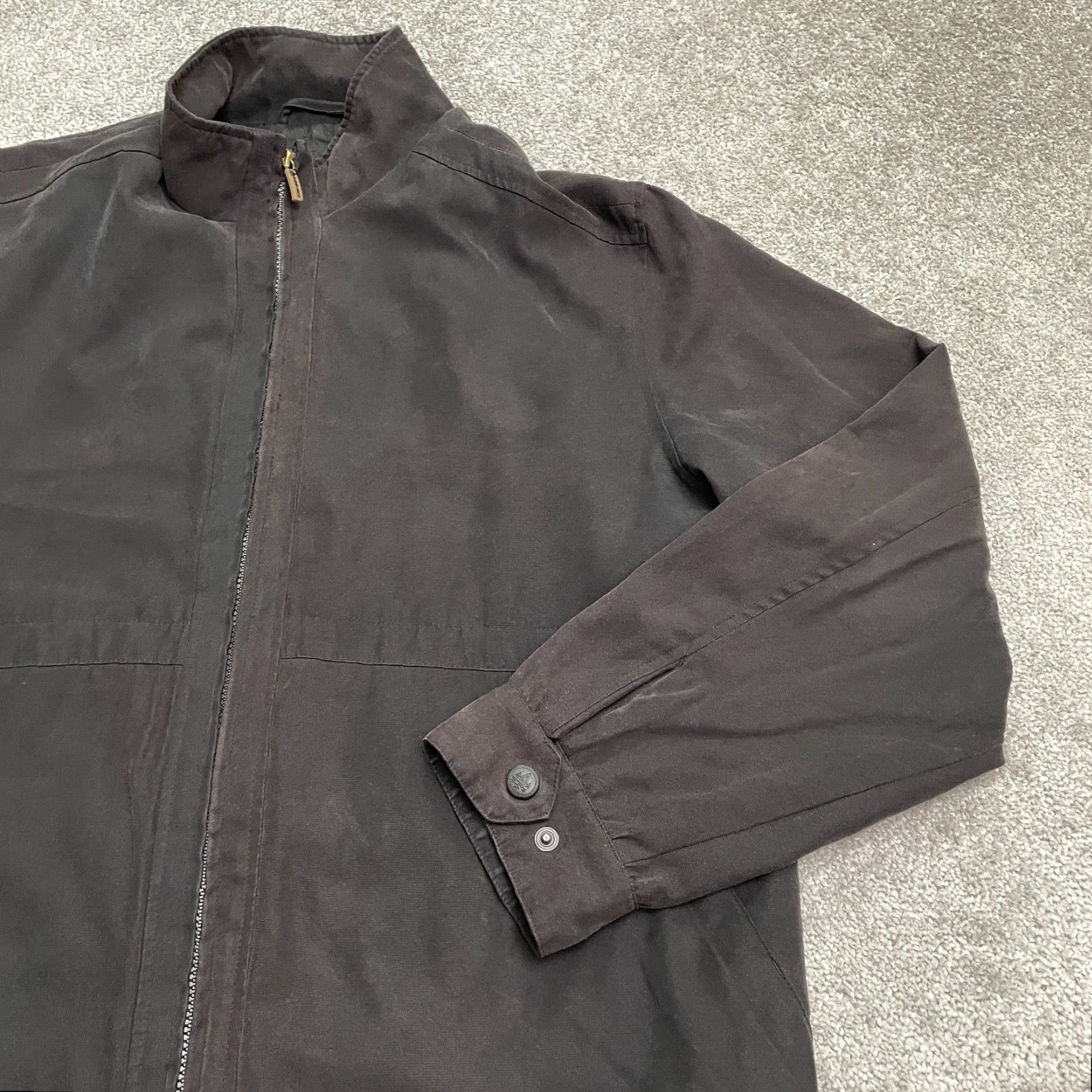 Vintage Rain Forest Jacket XL Black Full Zip Lined Pocket Outdoor Casual Mens Size US XL / EU 56 / 4 - 5 Thumbnail