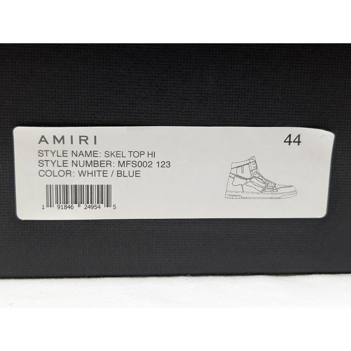 Amiri o1rshd1 Q:2 / Skel top hi / Skeleton high top Sneakers Size US 11 / EU 44 - 24 Thumbnail