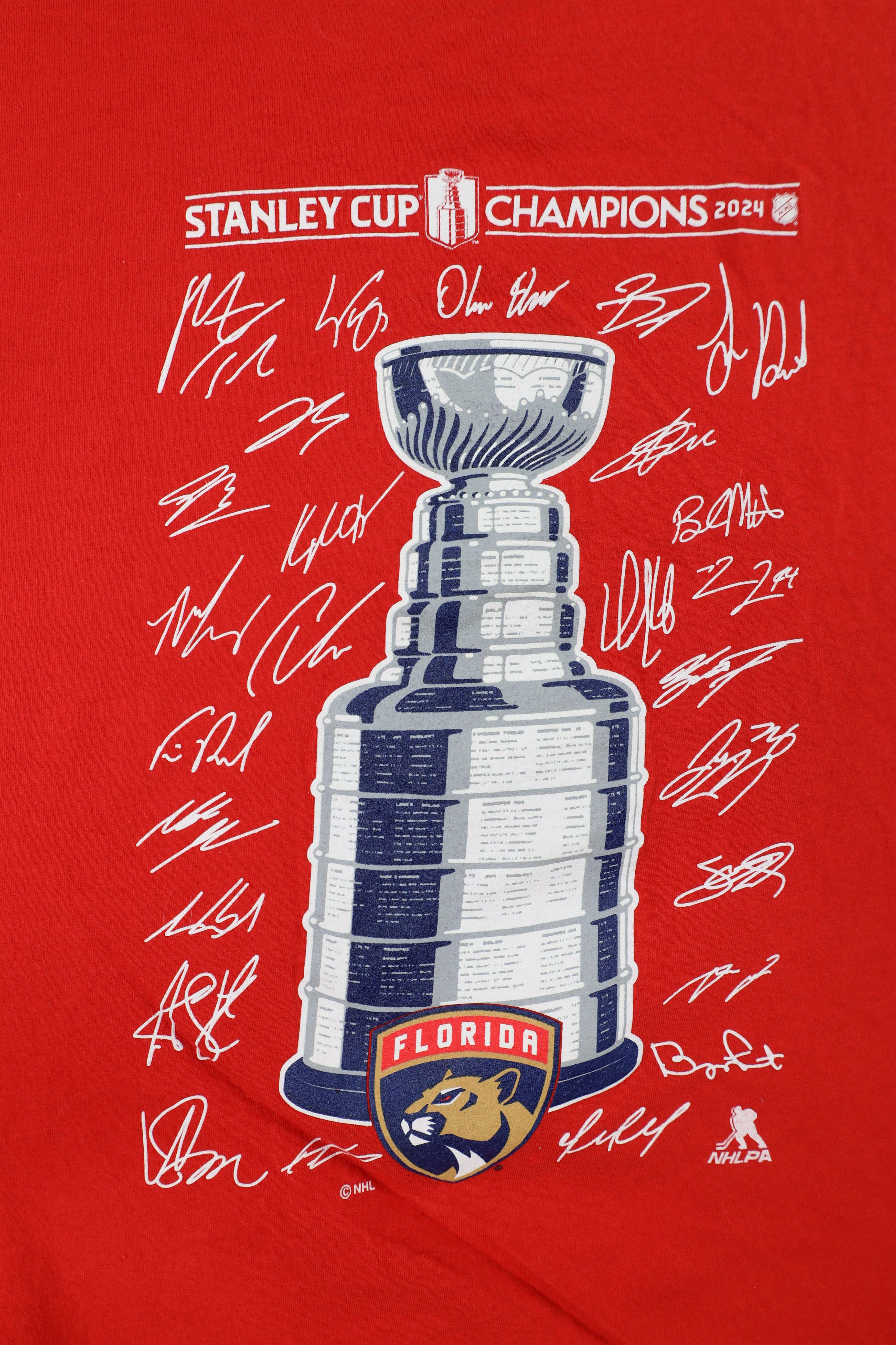Vintage Fanatics 2024 Stanley Cup Champions Florida Panthers T-Shirt Size US XL / EU 56 / 4 - 7 Thumbnail