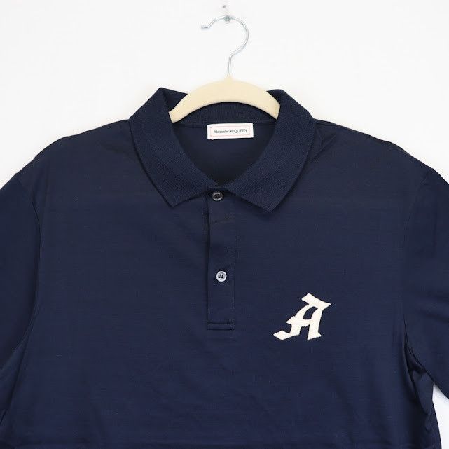 Alexander McQueen o1rshd1 ***Defective / Polo in Navy Blue Size US S / EU 44-46 / 1 - 3 Thumbnail