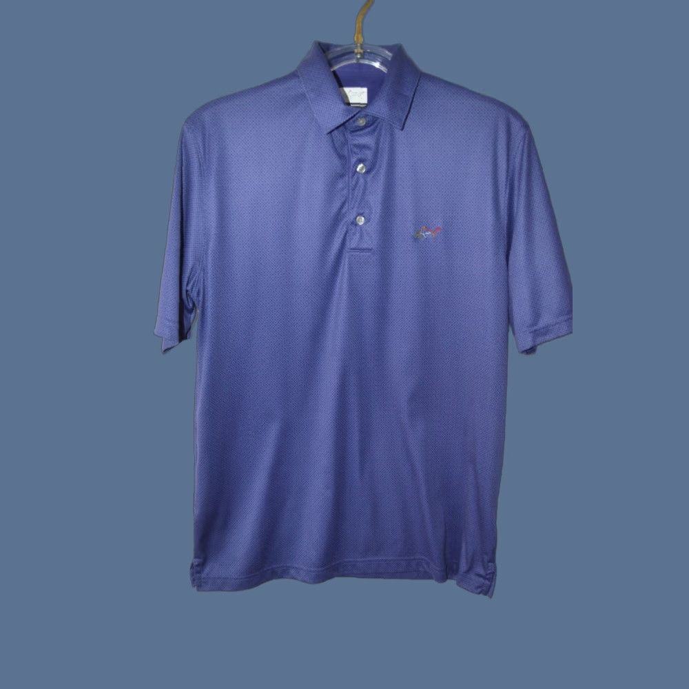 Vintage Greg Norman Golf Polo Shirt Mens M Purple Geometric Polo Shirt Model Greg Norman Play Dry Shirt Size US M / EU 48-50 / 2 - 1 Thumbnail