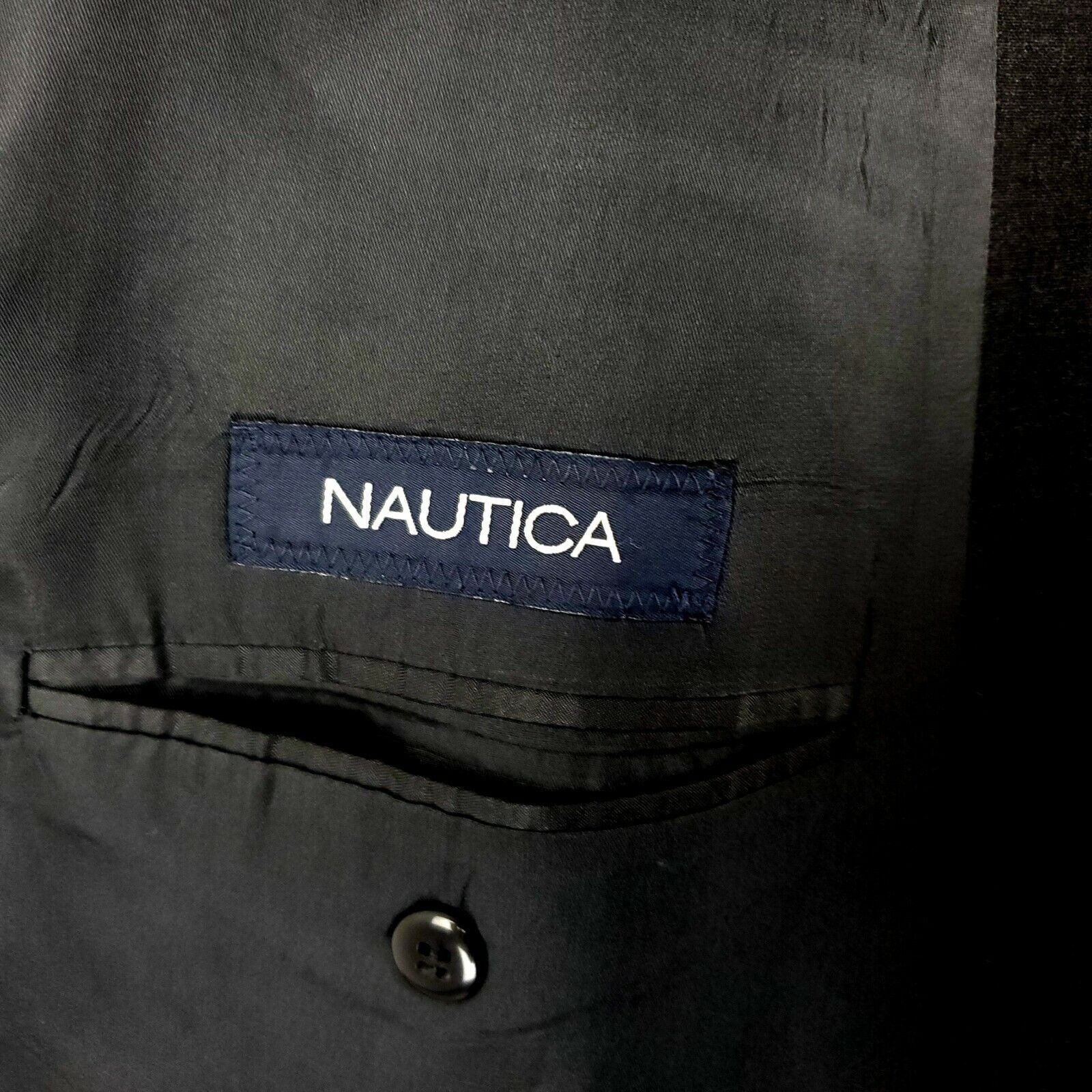 Nautica Nautica Wool 2 Button Blazer 46L Gray Suit Jacket Size 46L - 7 Thumbnail