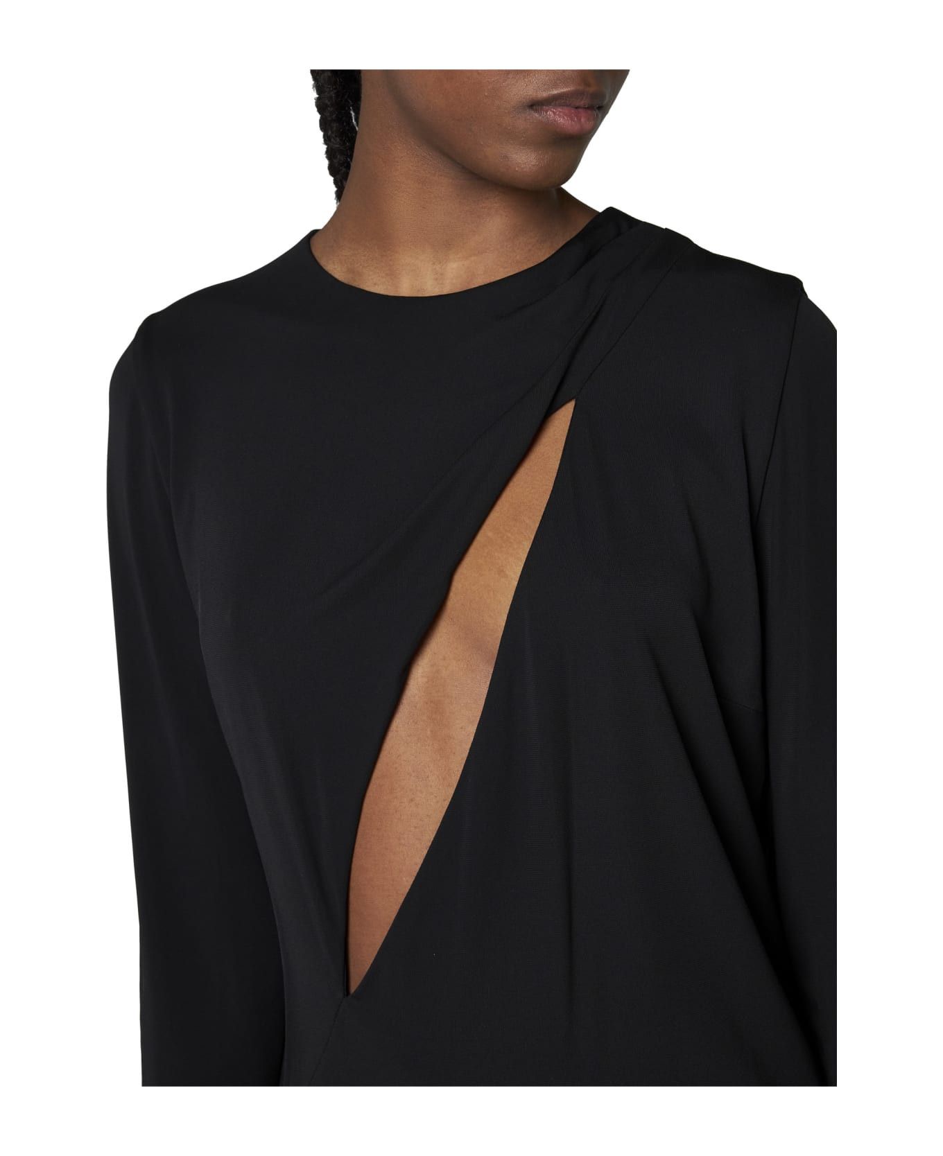 Versace o1y0226 Mini Dress in Black Size XS / US 0-2 / IT 36-38 - 5 Thumbnail