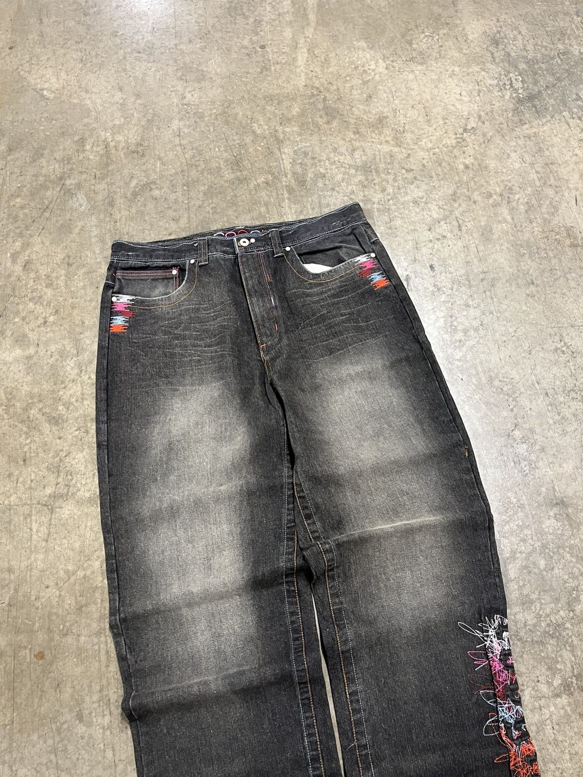 Coogi × Southpole Y2k baggy fit Coogi wide leg embroidered denim skater hype Size US 36 / EU 52 - 2 Thumbnail