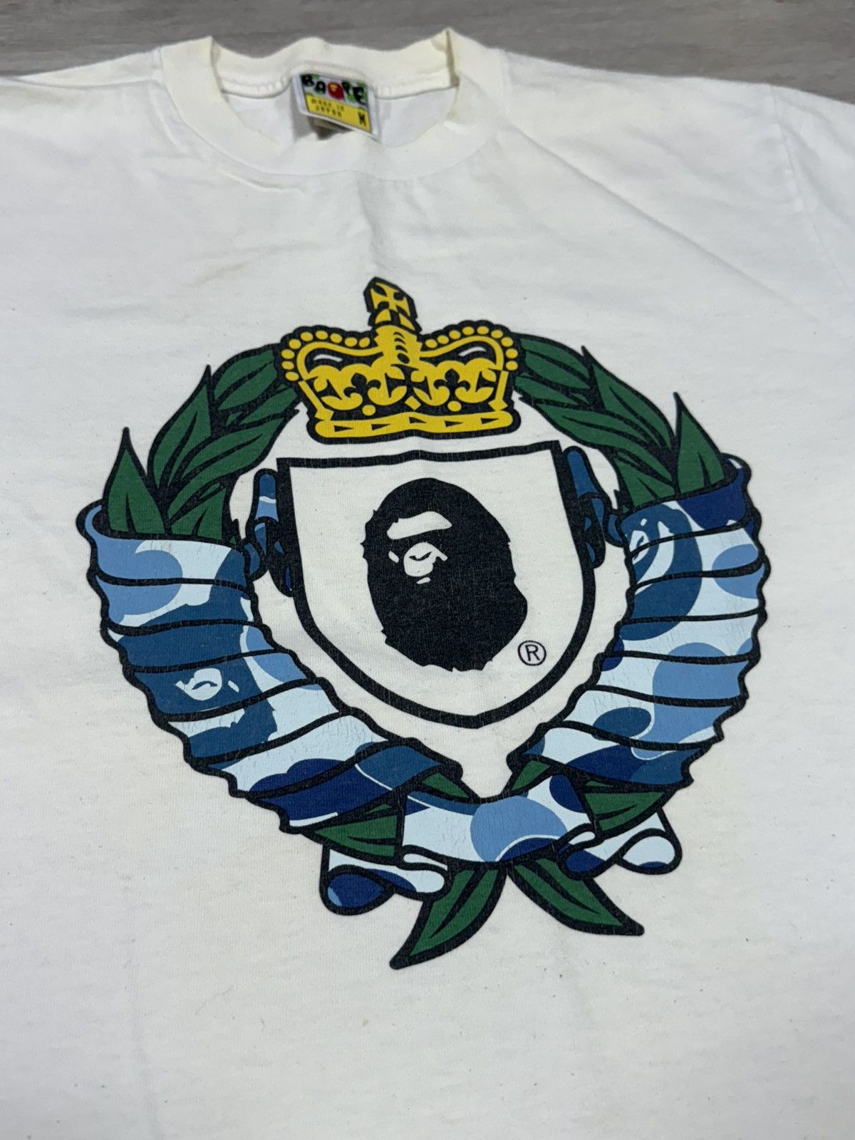 Bape Bape ape head crown camo tee shirt Japan Size US M / EU 48-50 / 2 - 9 Thumbnail