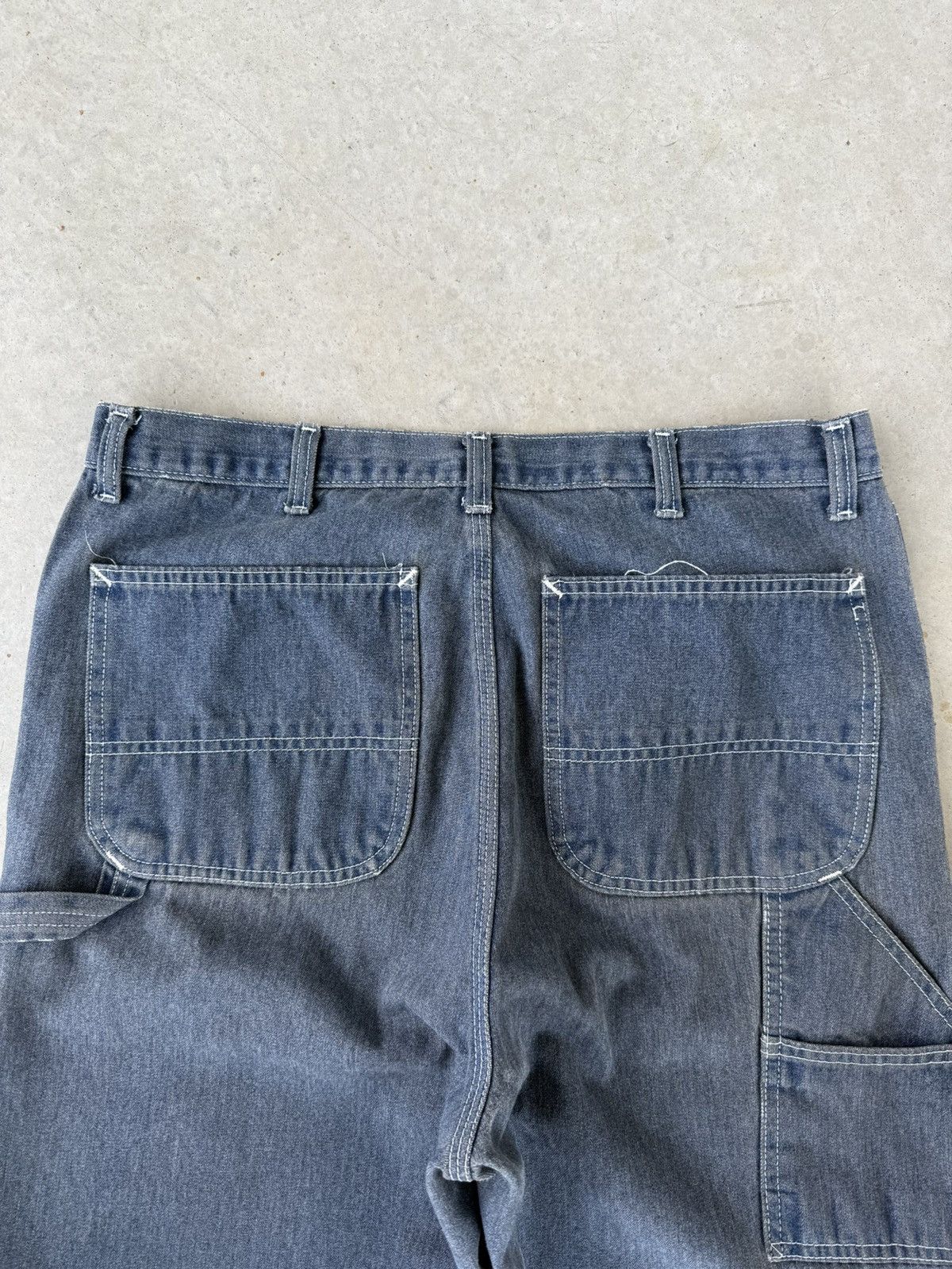 Japanese Brand × Vintage Vintage Roebucks Blue Carpenter Pants Size US 34 / EU 50 - 4 Thumbnail