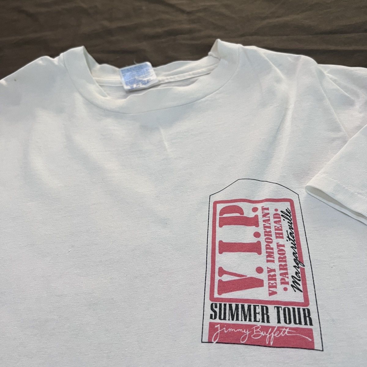 Band Tees × Vintage Vintage 90s Jimmy Buffett Tour Promo Tee XL Size US XL / EU 56 / 4 - 7 Thumbnail