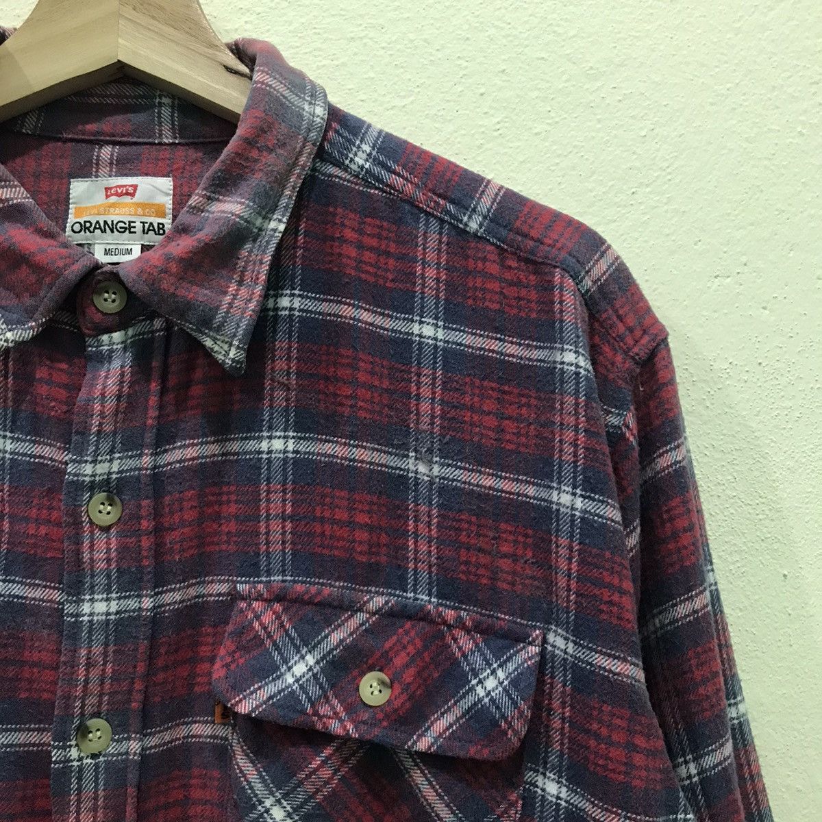 Flannel Levis Plaid Tartan Flannel Shirt Button Up Size US M / EU 48-50 / 2 - 4 Thumbnail