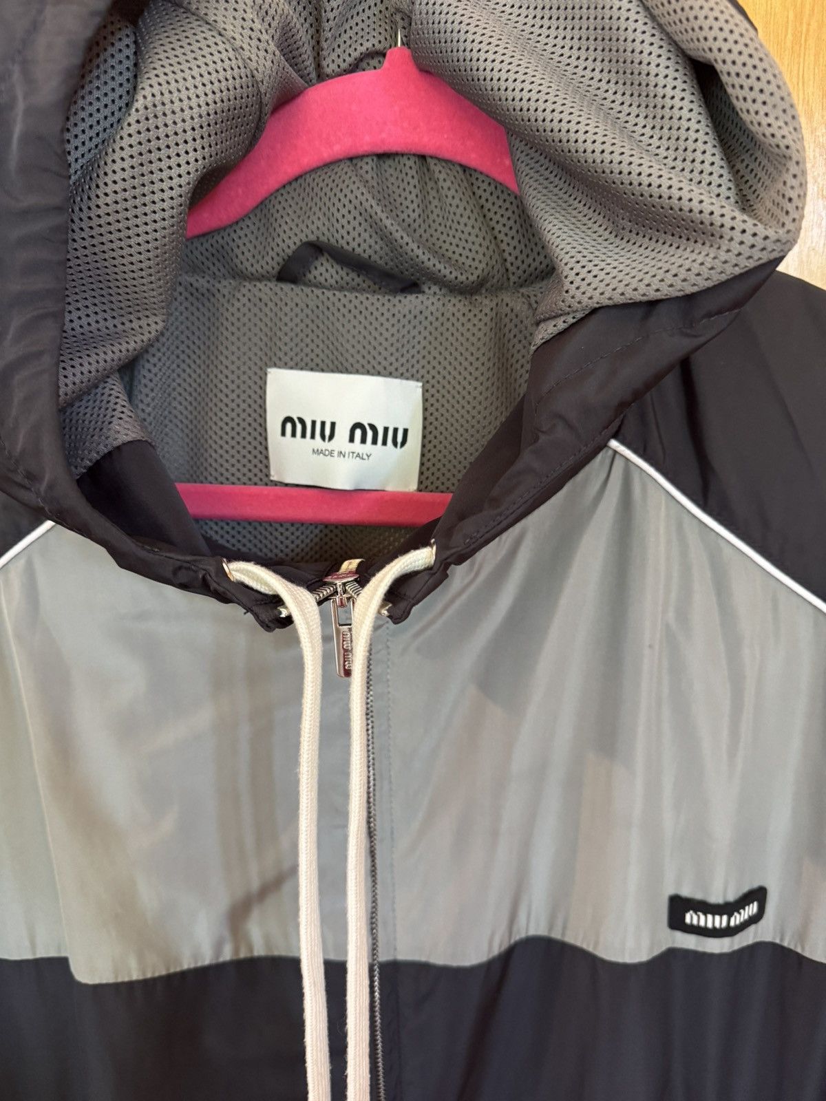 Miu Miu Miu miu technical silk zipper blouson jacket sz 38 track Size US M / EU 48-50 / 2 - 3 Thumbnail