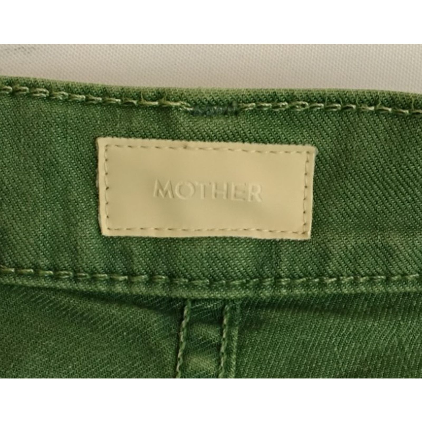 MOTHER Mother The Wrapper Patch Springy Ankle Jeans Size 26 Green Size 26" / US 2 / IT 38 - 8 Thumbnail