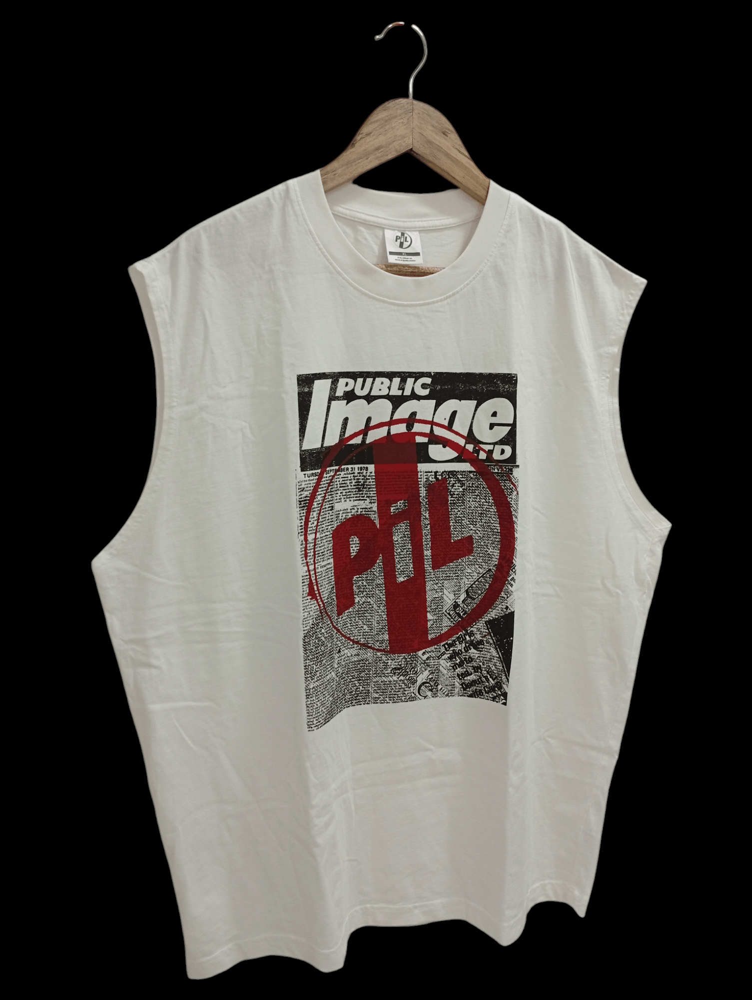 Band Tees × GU × Vintage 🔥🔥GU x PiL Public Image Limited Sleeveless T-Shirt Size US XL / EU 56 / 4 - 2 Thumbnail