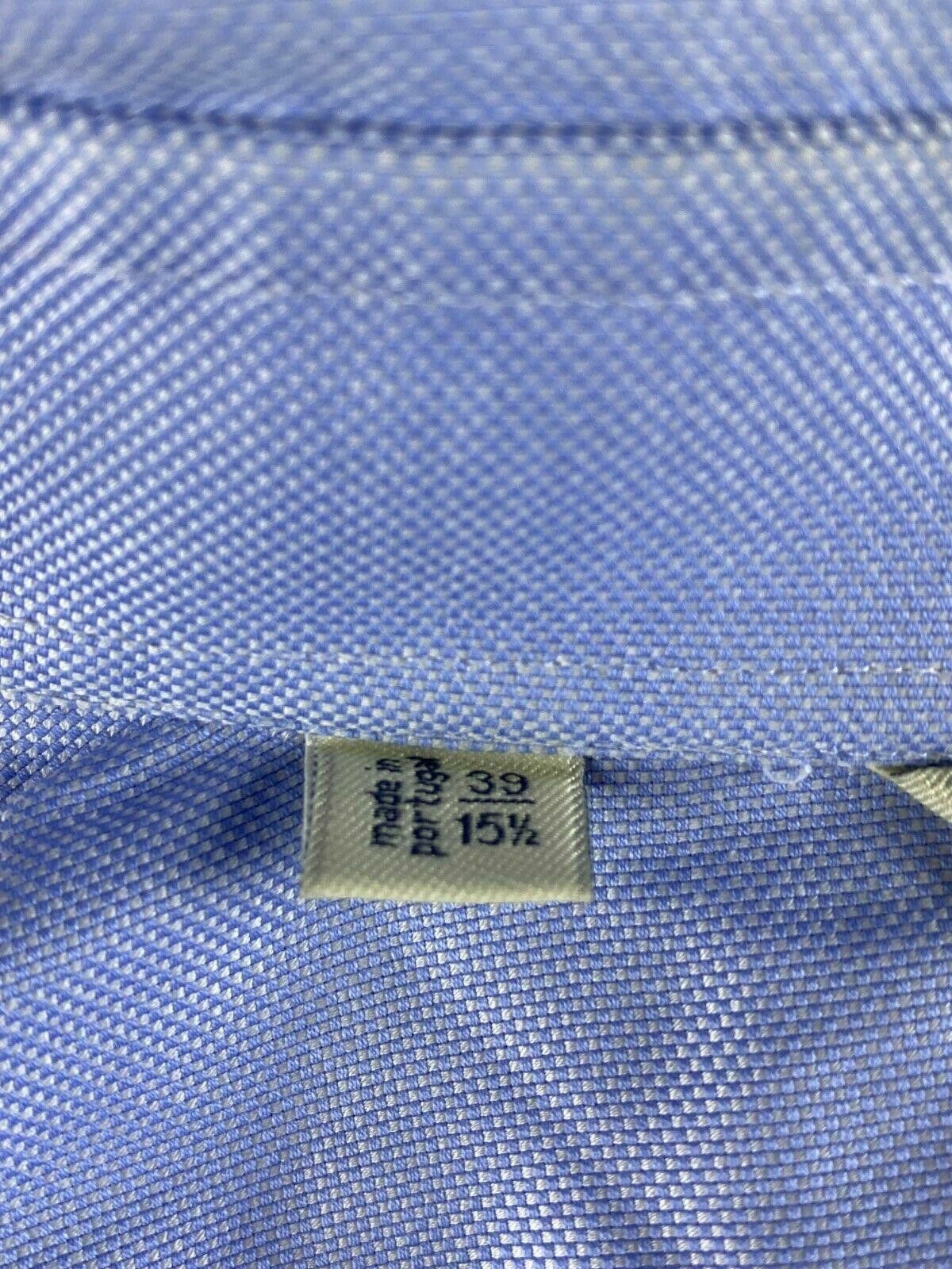 Suitsupply Suit Supply Egyptian Cotton Blue Cuffs Dress Shirt Size 39 Size US M / EU 48-50 / 2 - 12 Thumbnail