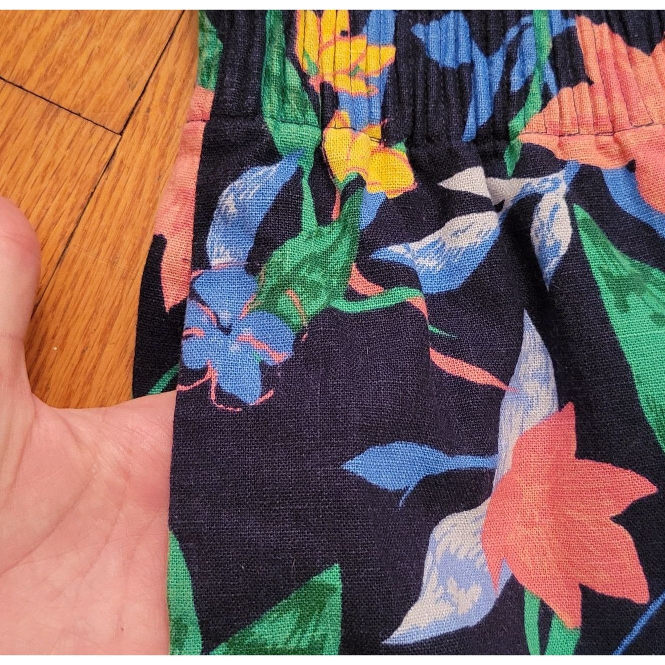 J.Crew J.Crew Floral Paper Bag Waist Mini Skirt 12 Linen Blend Pock Size 34" / US 12 / IT 48 - 3 Thumbnail