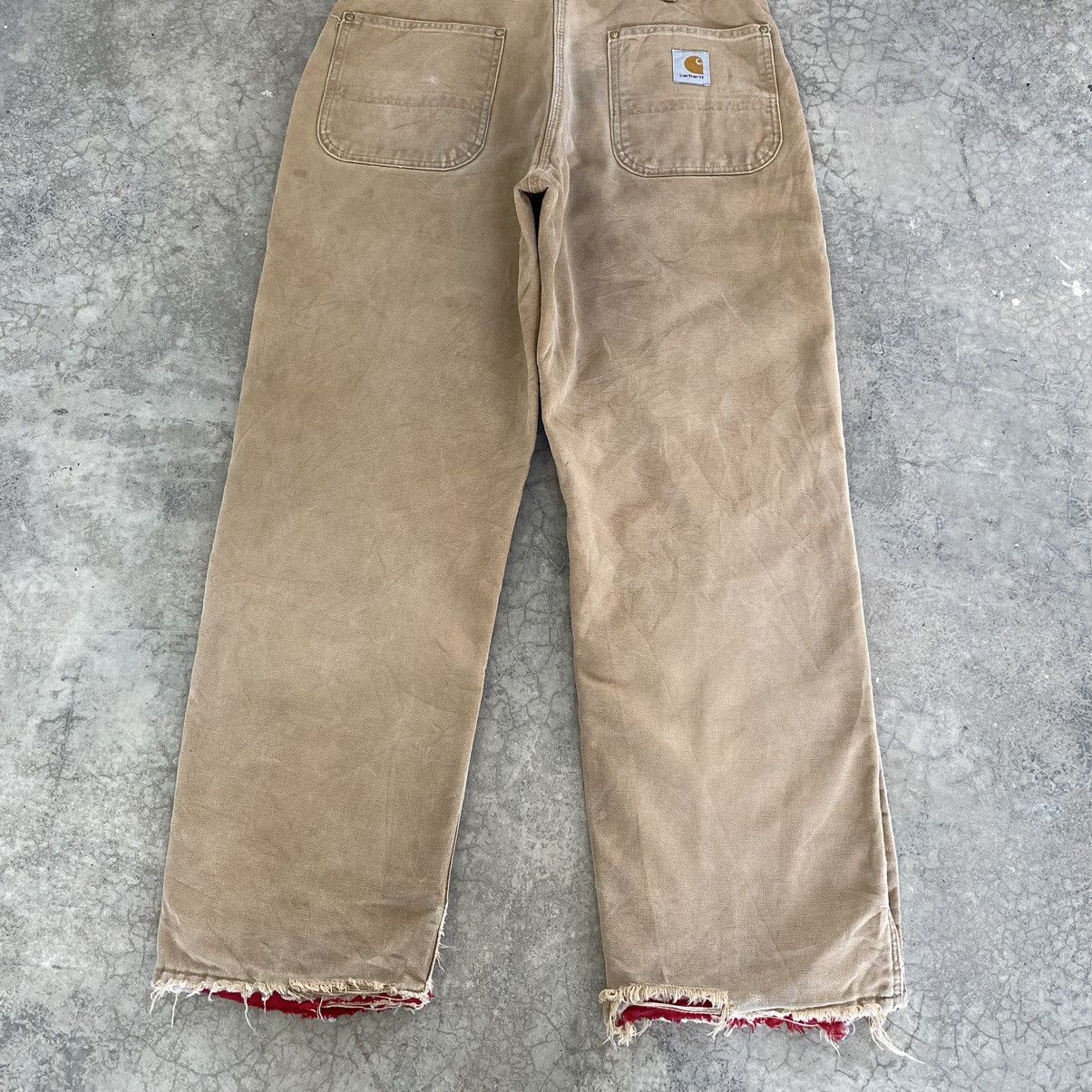 Carhartt VTG Carhartt Insolation Lined Faded Tan Workwear Pants Size US 33 - 19 Thumbnail