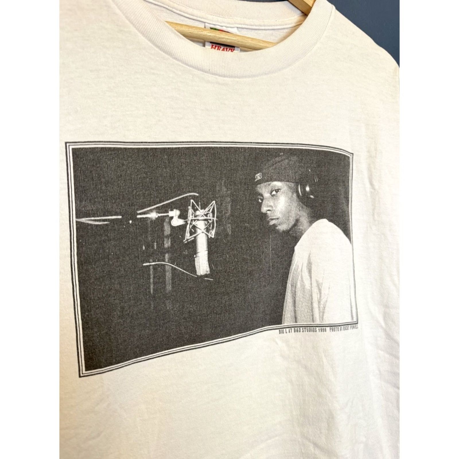Fruit Of The Loom VINTAGE 90s Big L The Big Picture White T-Shirt Men XL 1998 Mens Size US XL / EU 56 / 4 - 4 Thumbnail
