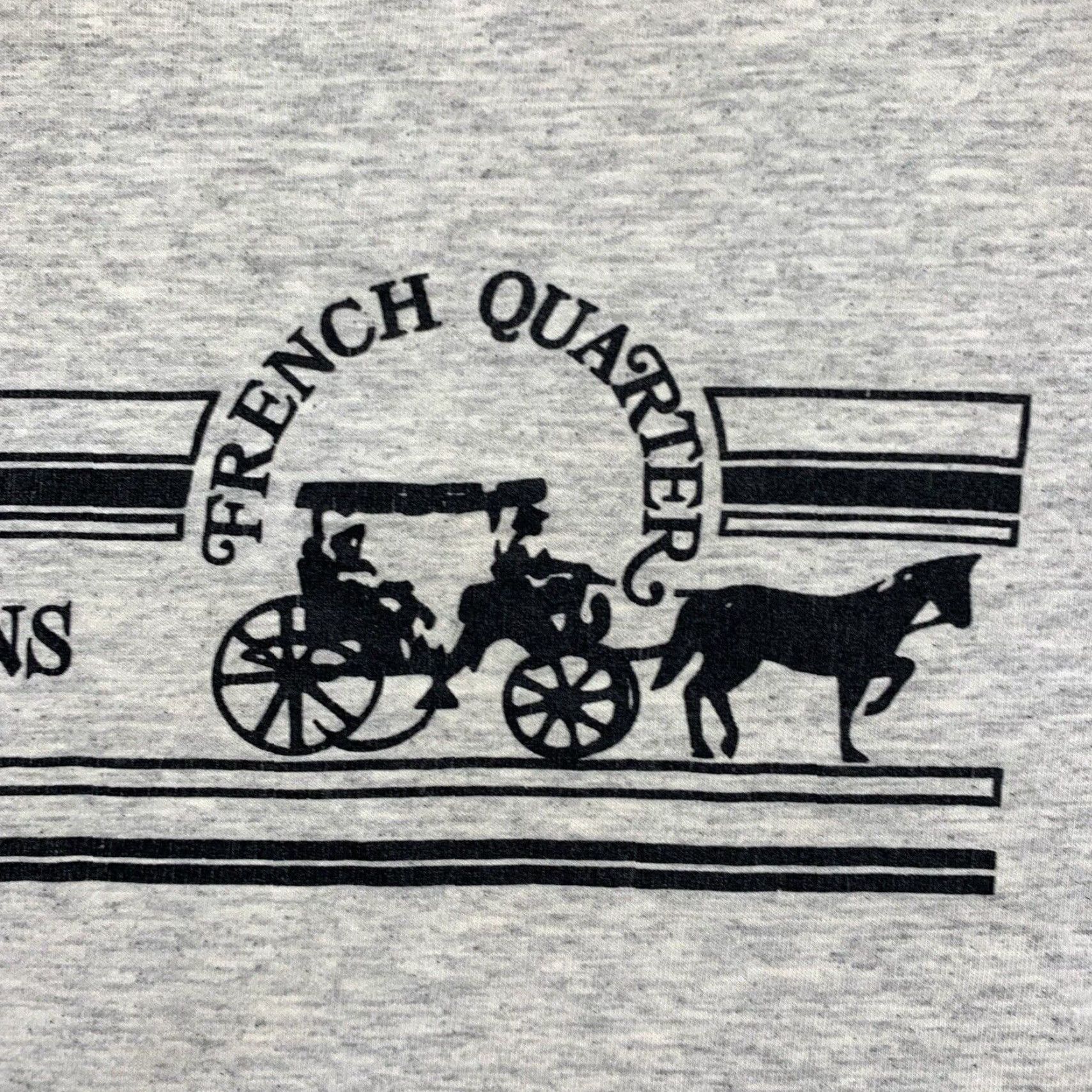 Vintage Vintage 90s Cotton T-Shirt Men’s Large Gray New Orleans Jazz French Quarter NOLA Single Stitch Hipster Size US L / EU 52-54 / 3 - 5 Thumbnail