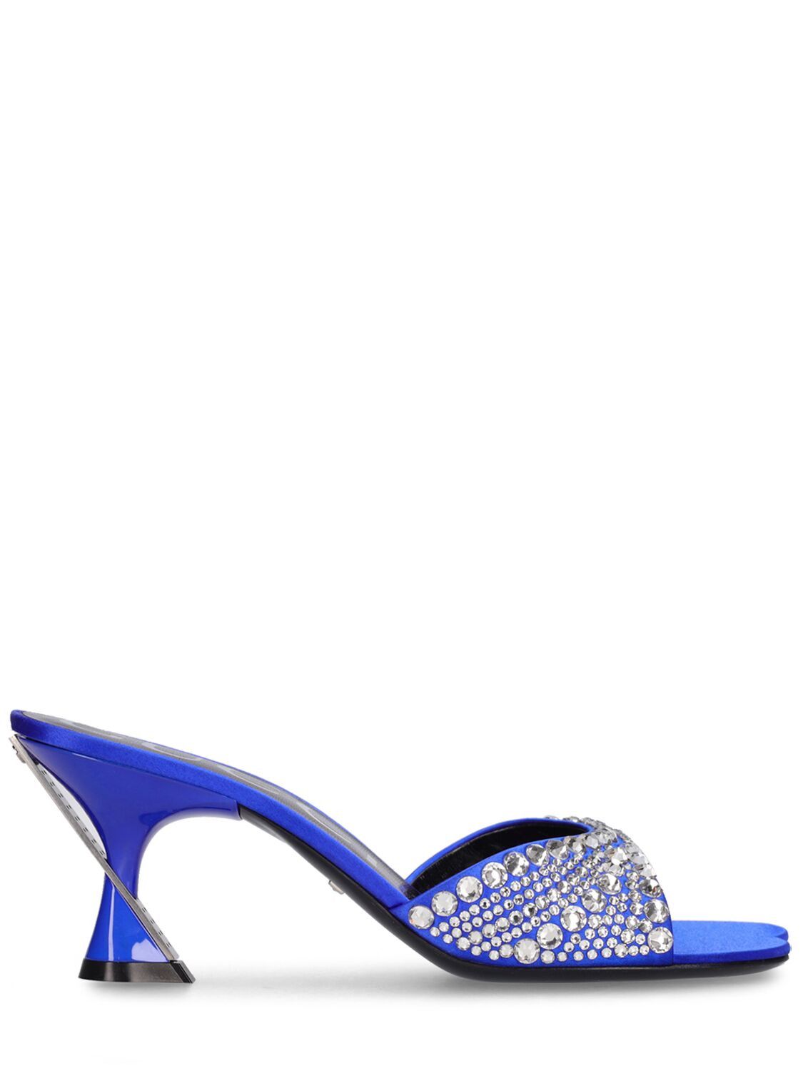image of Gucci Galactica Slide Sandal With Cristals In Blue, Women's (Size 10)