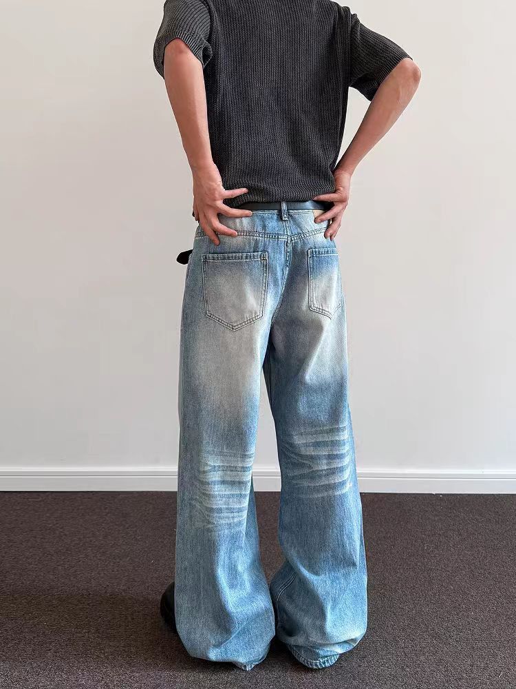 Jean Relaxed-fit wide-leg washed jeans Size US 30 / EU 46 - 4 Thumbnail