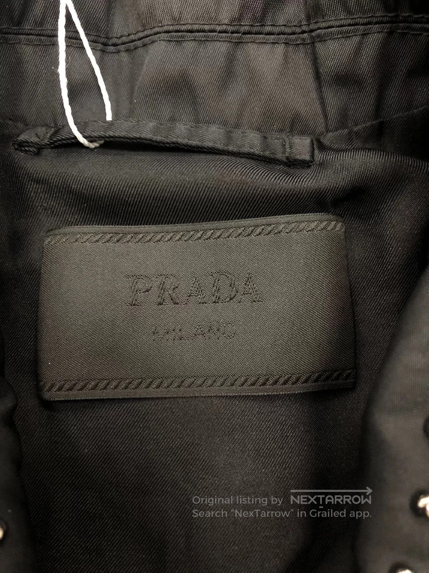 Prada black long sleeve jacket with studs. Size US L / EU 52-54 / 3 - 3 Thumbnail
