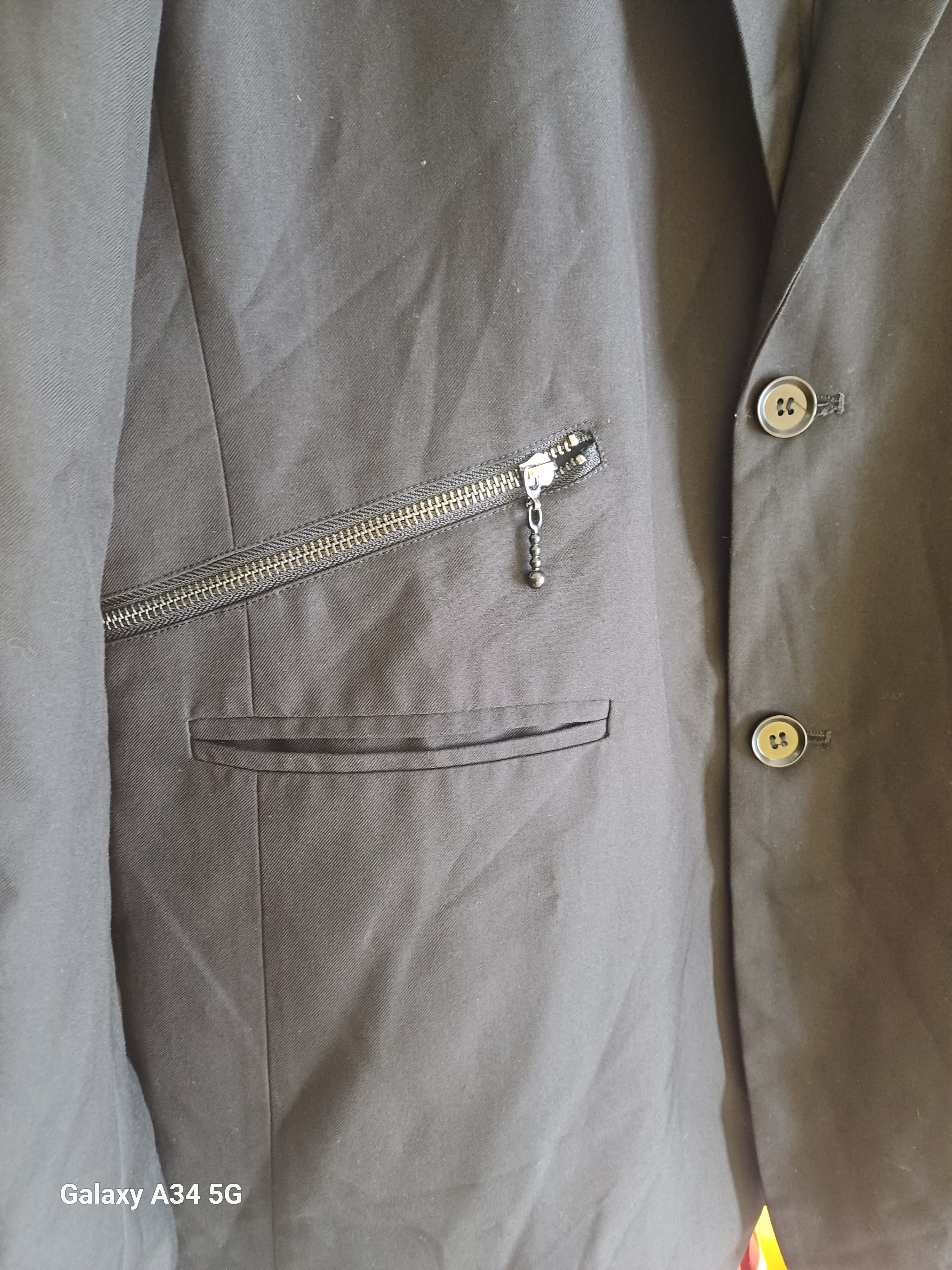 Yohji Yamamoto Yohji Yamamoto single-breasted wool blazer Size 40L - 13 Thumbnail