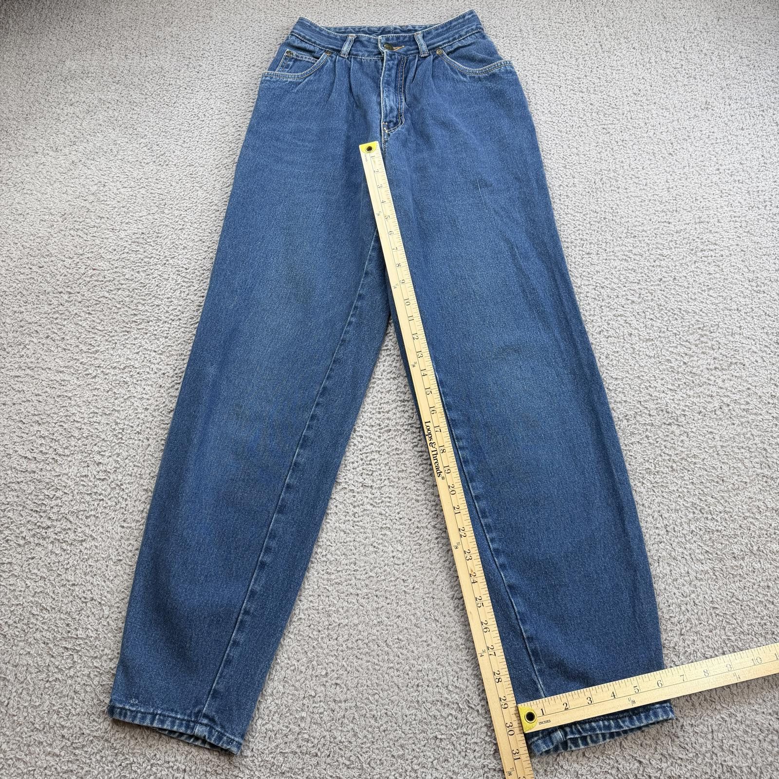 Jordache Vintage 90s Jordache High Waisted Mom Jeans Hong Kong 27 Size 27" / US 4 / IT 40 - 4 Thumbnail