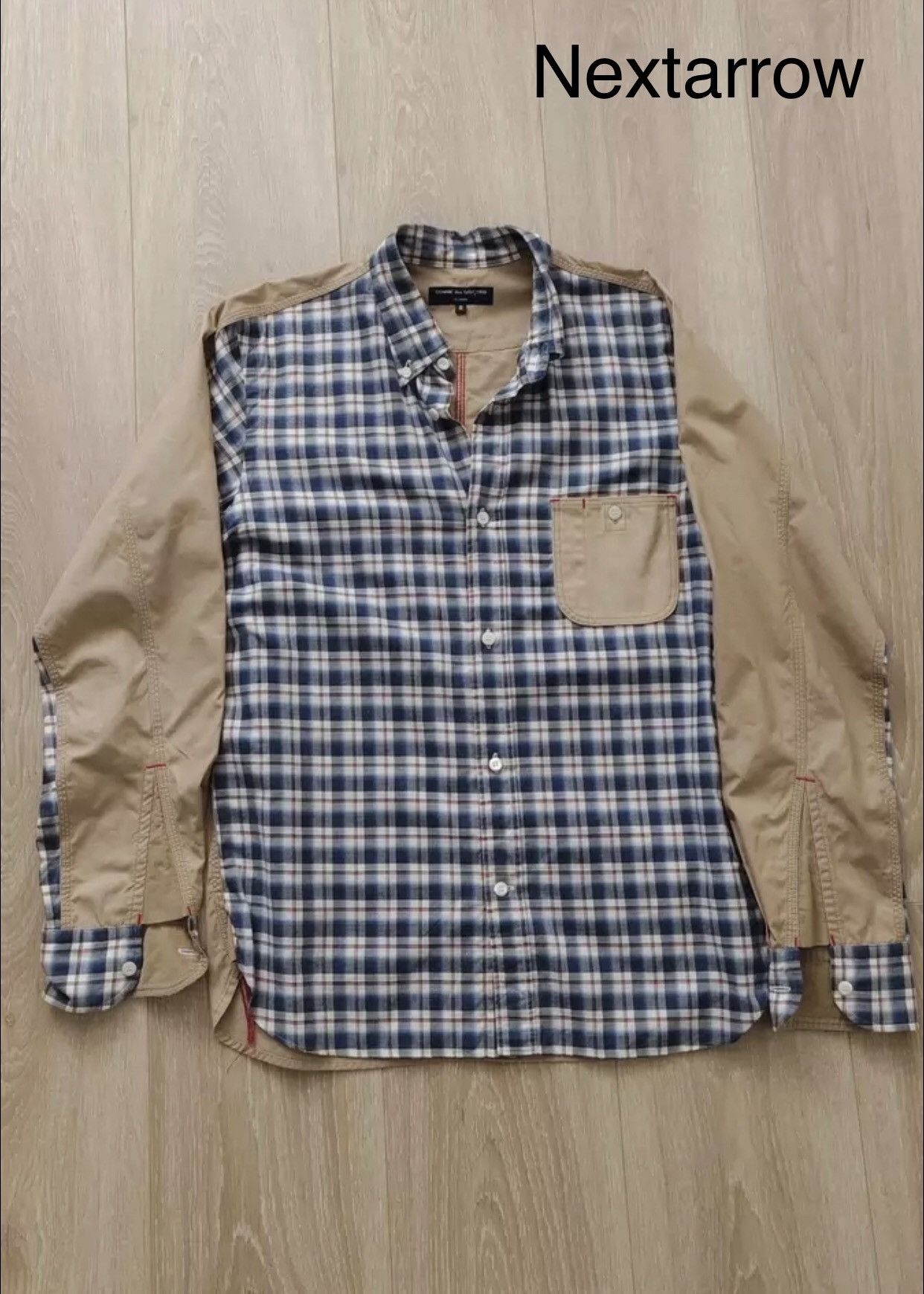 Comme des Garcons Plaid patchwork shirt 2412-Nextarrow Size US S / EU 44-46 / 1 - 2 Thumbnail