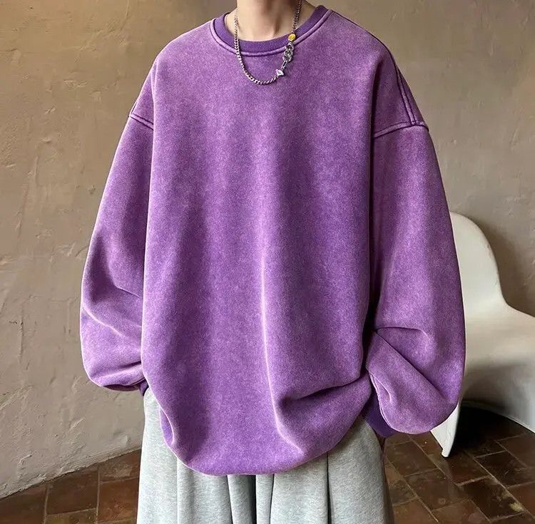 Japanese Brand × Vintage Washed american loose hip Hop Pullover Sweatshirt y2k Size US XL / EU 56 / 4 - 4 Thumbnail
