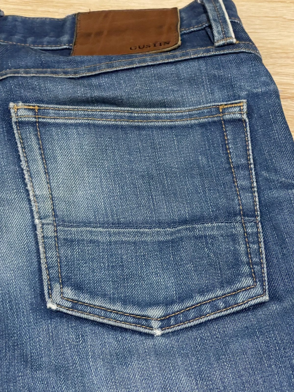 Gustin Gustin Selvedge Denim Jeans Natural Fade USA size 30 Size US 30 / EU 46 - 16 Thumbnail