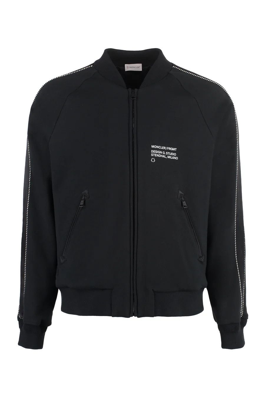 Moncler × Moncler Genius o1mle0225 Frgmt Full Zip Jacket in Black Size US S / EU 44-46 / 1 - 1 Thumbnail