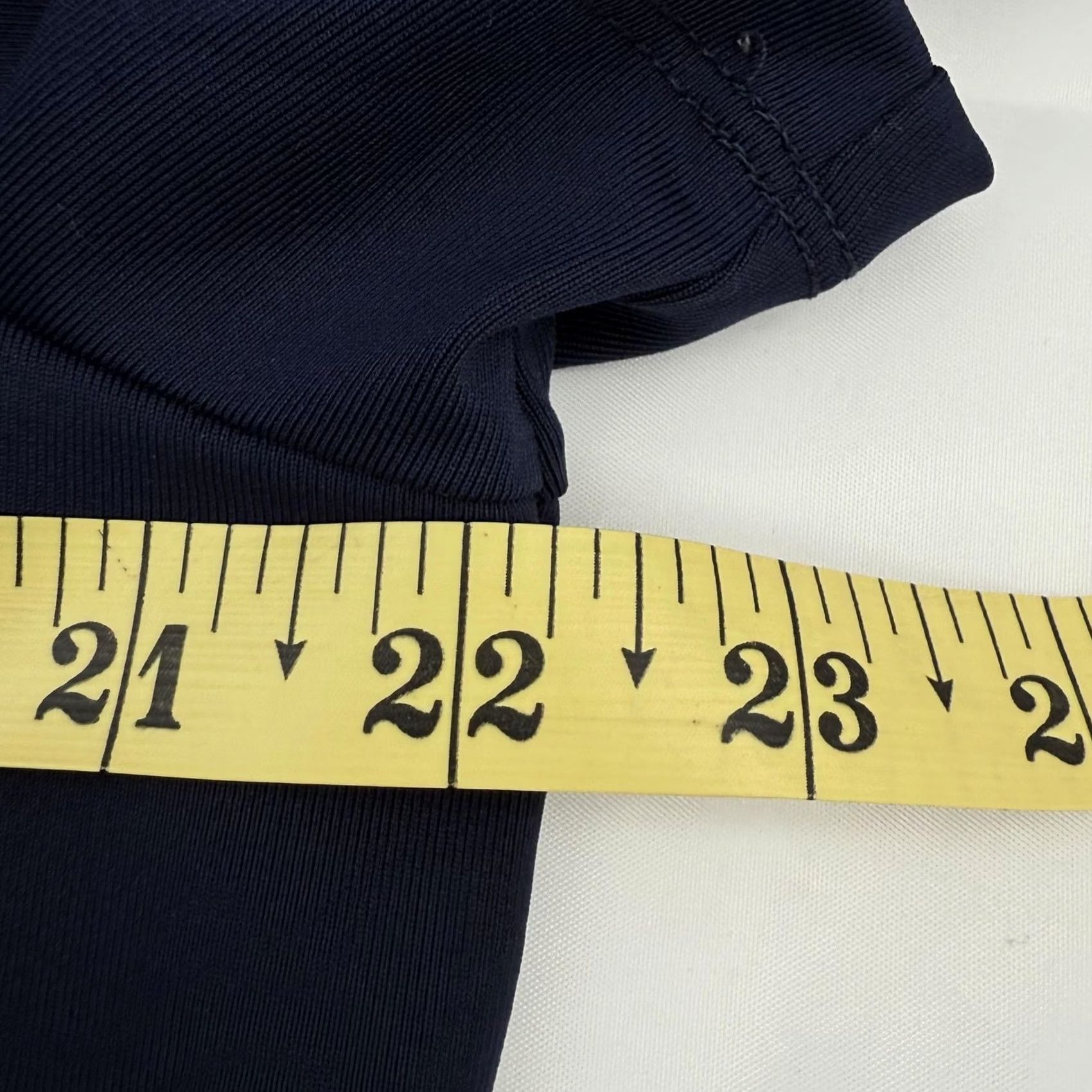 Vintage Susan Graver Artisan Polo Navy Blue Embellished Collar Stretch Nautical Size L / US 10 / IT 46 - 6 Thumbnail