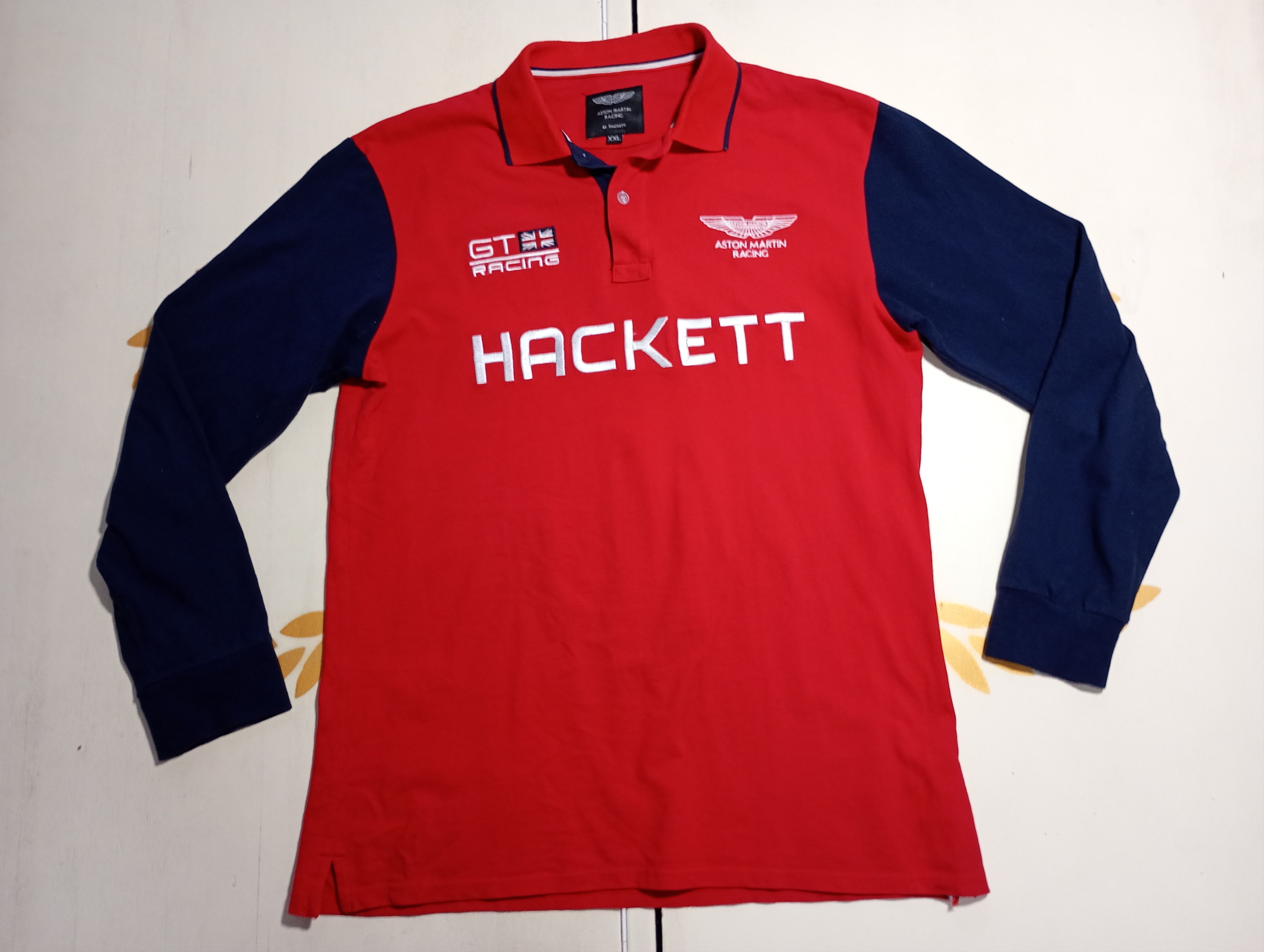 Hackett Hackett Aston Martin Racing Long Sleeve Polo Shirt Size US XXL / EU 58 / 5 - 1 Thumbnail