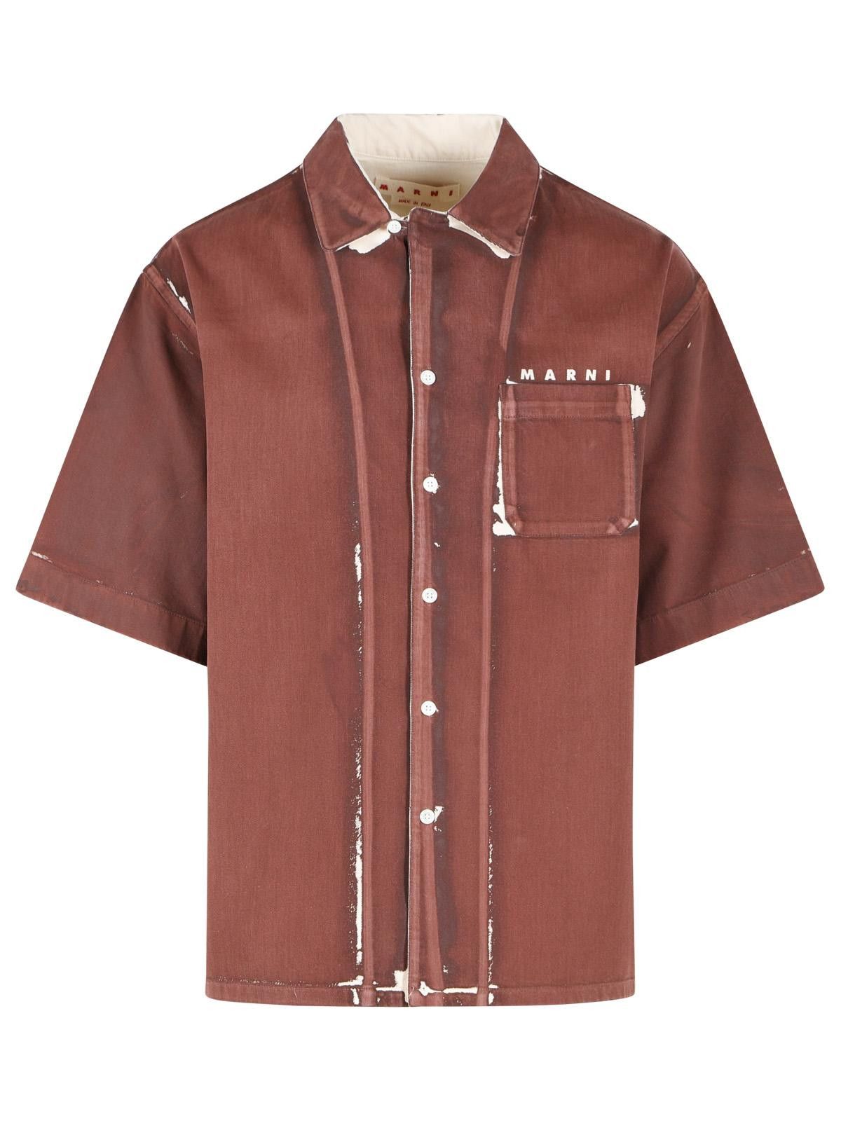 Marni MARNI Brown Cotton Shirt Size US XL / EU 56 / 4 - 1 Thumbnail